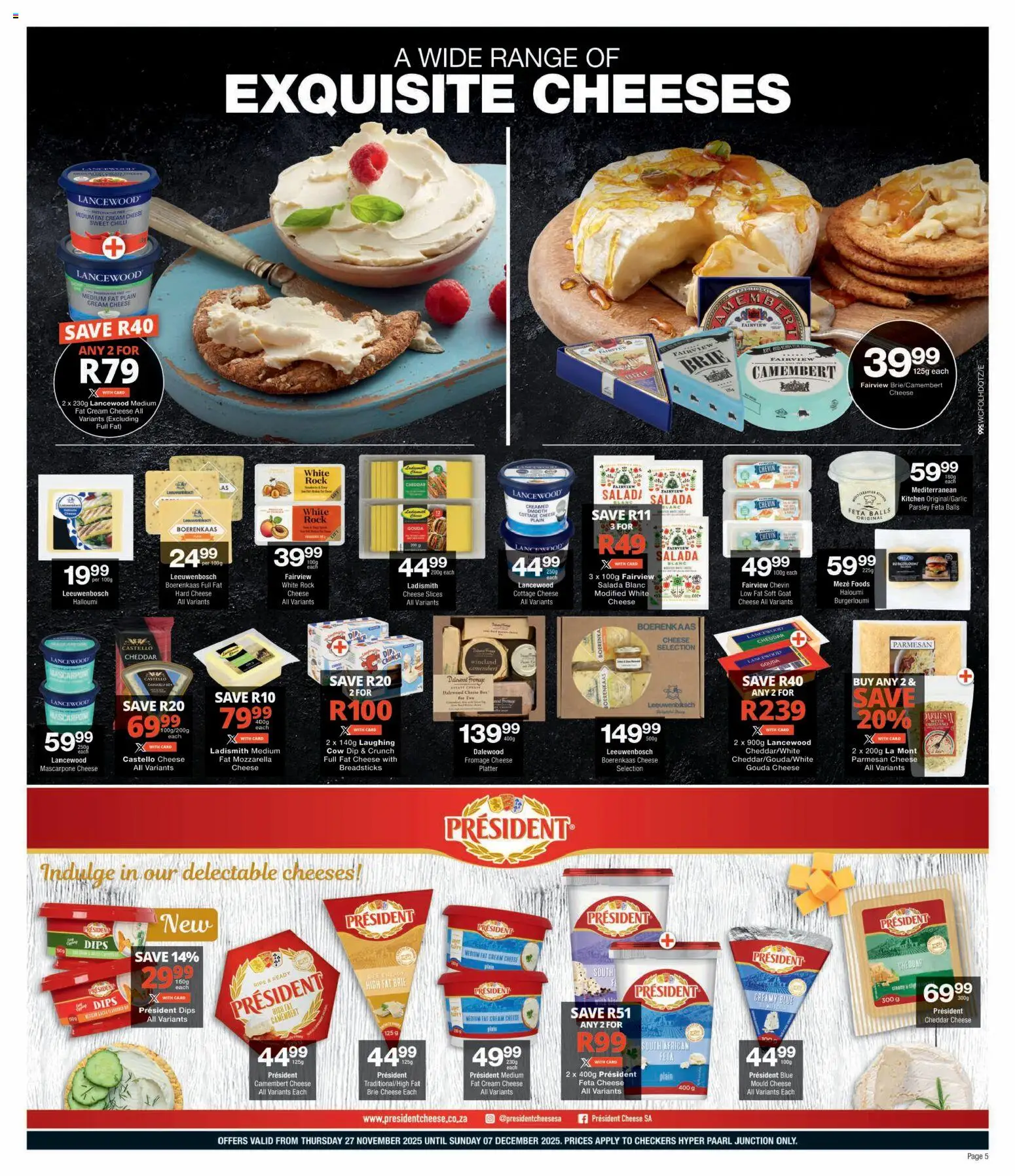 New Checkers catalogue – valid from 27.11.2025 | Page: 5 | Products: Parsley, Cheese, Máscara de pestañas, Chilli