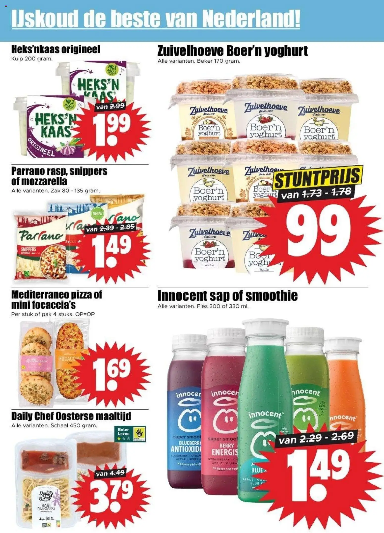 {H1} | Pagina: 18 | Producten: Sap, Zak, Mozzarella, Yoghurt