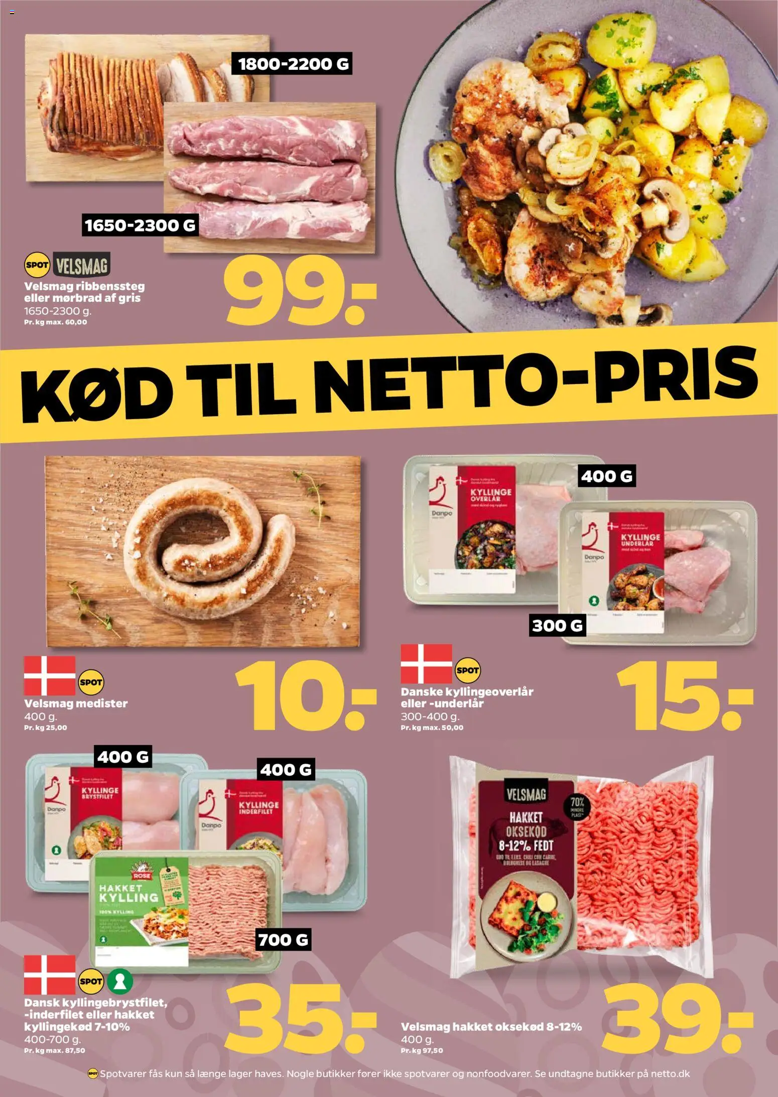 Netto tilbudsavis – gyldig fra 21.03.2026 | Side: 10 | Produkter: Kyllingekød, Oksekød