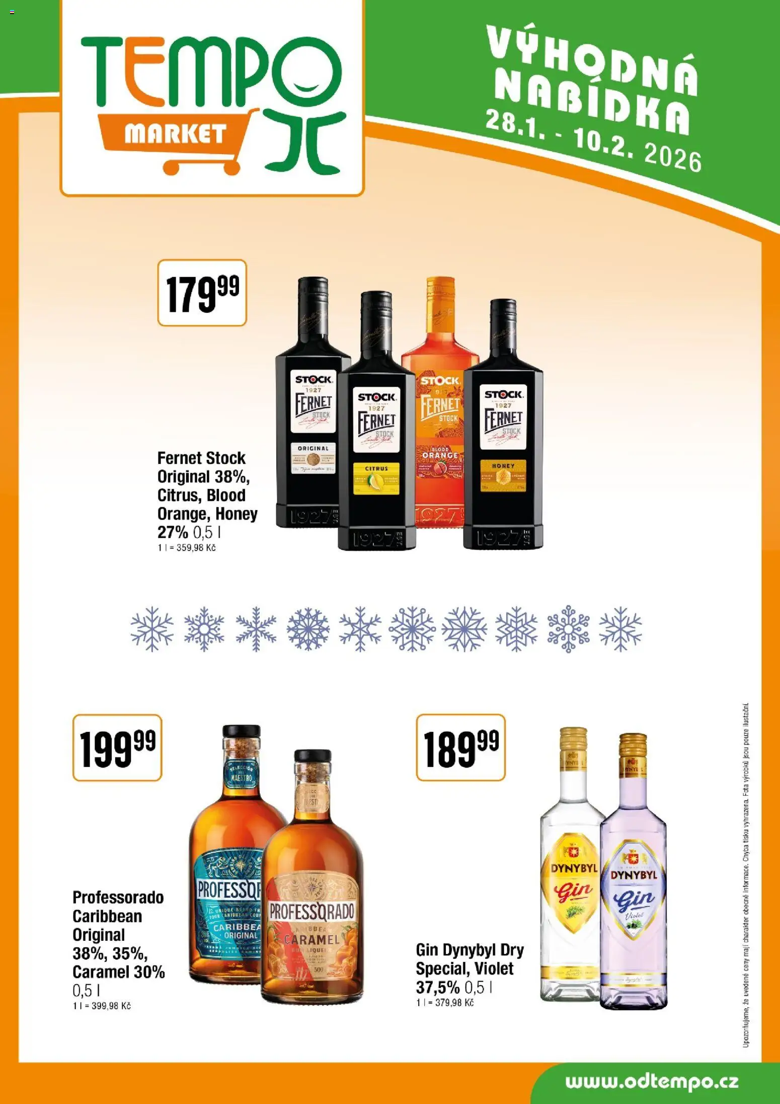 Tempo leták od 28.01.2026 | Strana: 9 | Produkty: Gin, Fernet, Gin Dynybyl