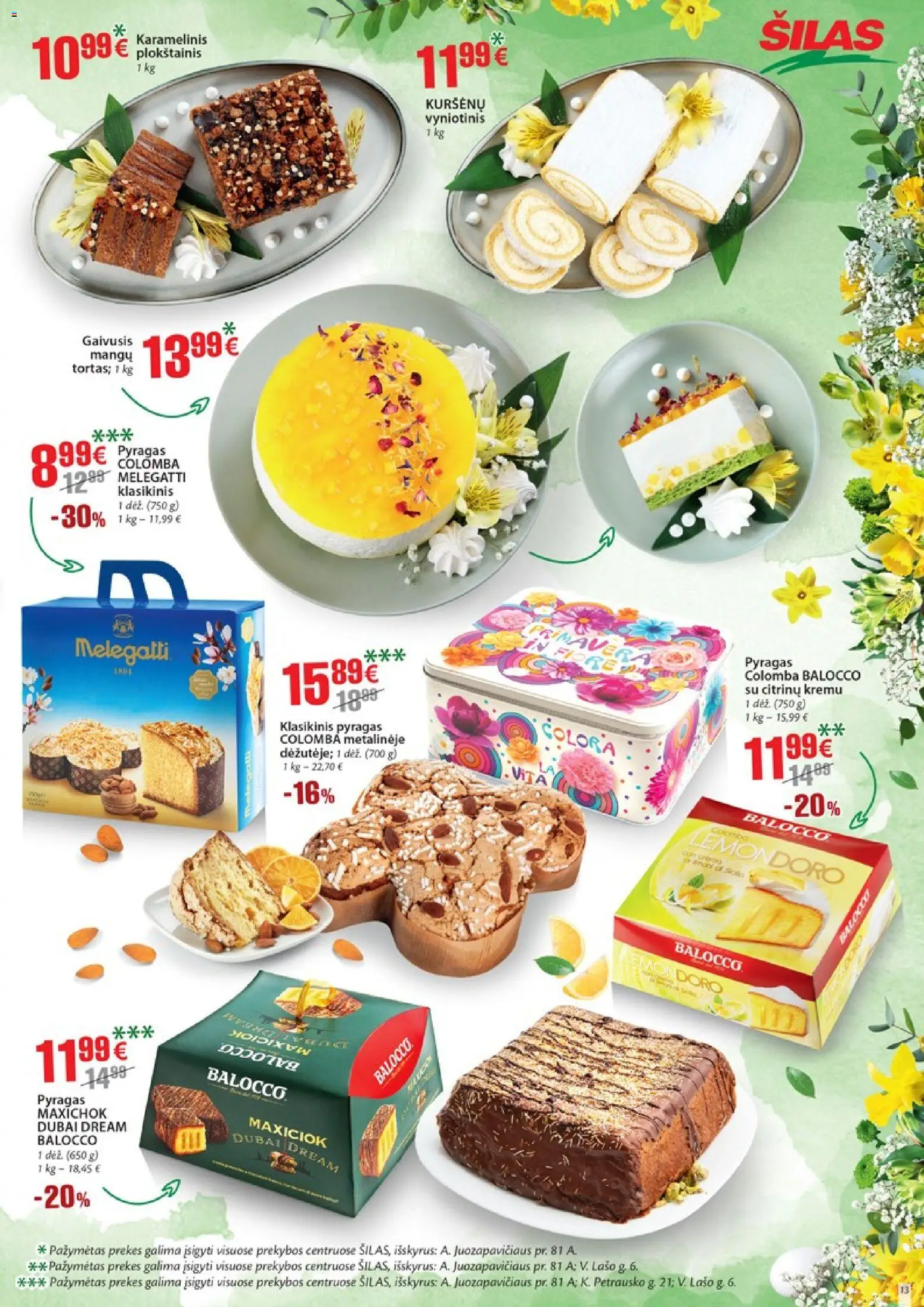 Šilas akcijos nuo 25.03.2026 | Puslapis: 13 | Prekių: Pyragas, Plokštainis