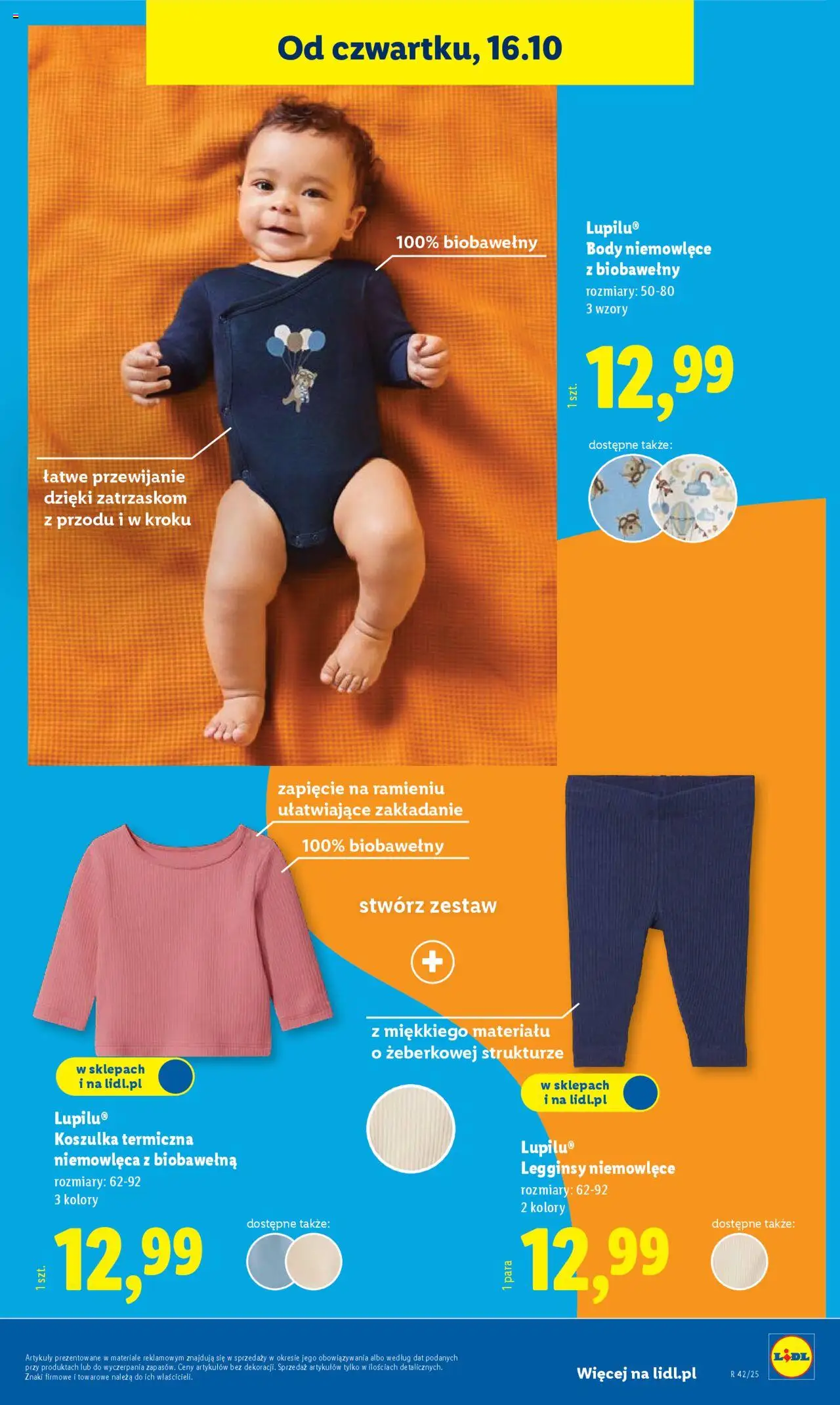 Lidl Katalog od 13.10.2025 | Strona: 43 | Produkty: Legginsy, Body