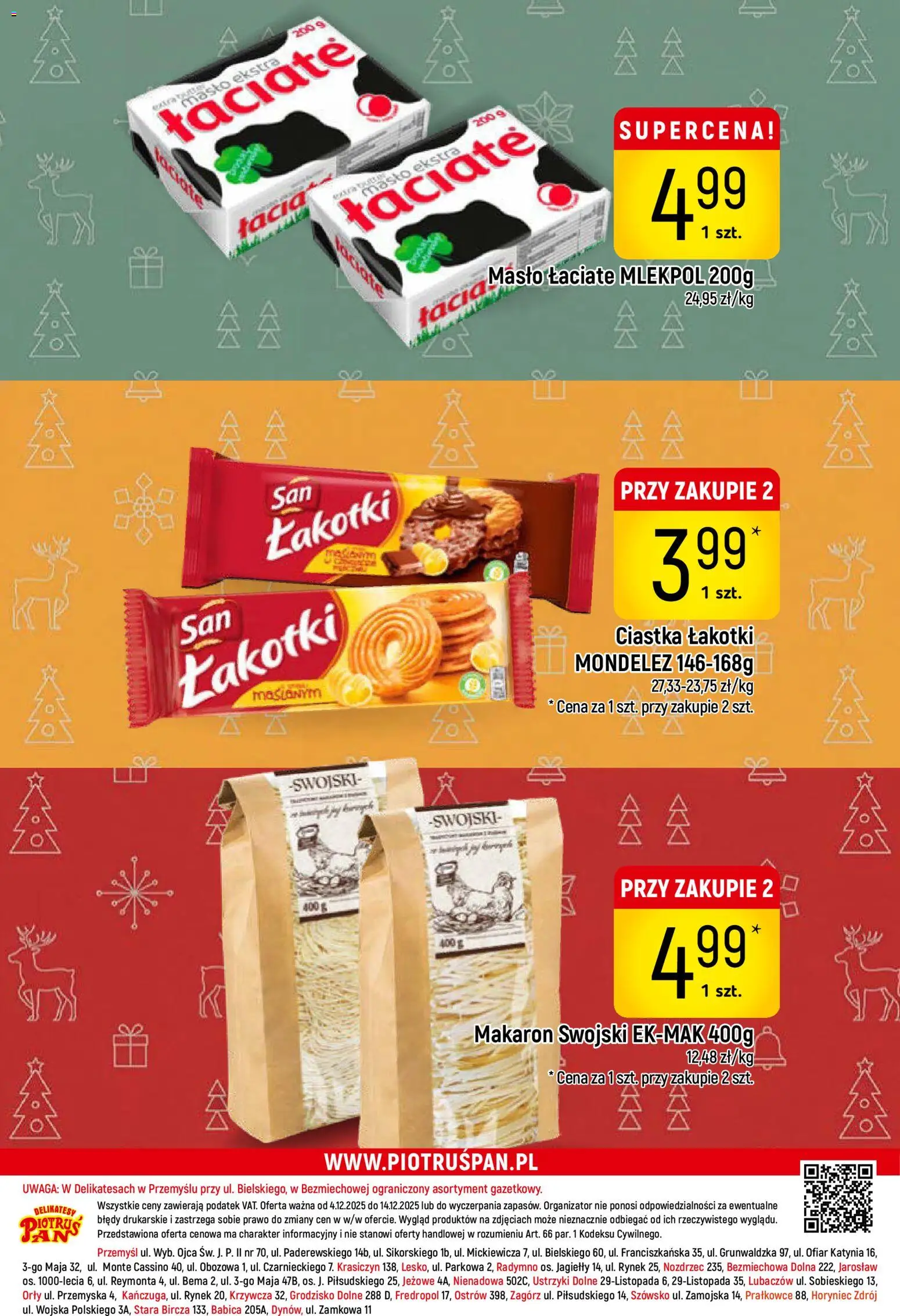 Piotruś Pan Gazetka od 04.12.2025 | Strona: 28 | Produkty: Delikatesy, Ciastka, Makaron