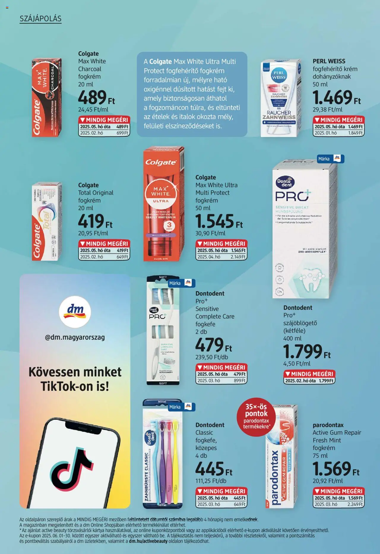 DM Drogerie Markt akciós ujság - amely érvényes a következő dátumtól: 05.06.2025 | Oldal: 16 | Termékek: Fogkrém, Fogkefe