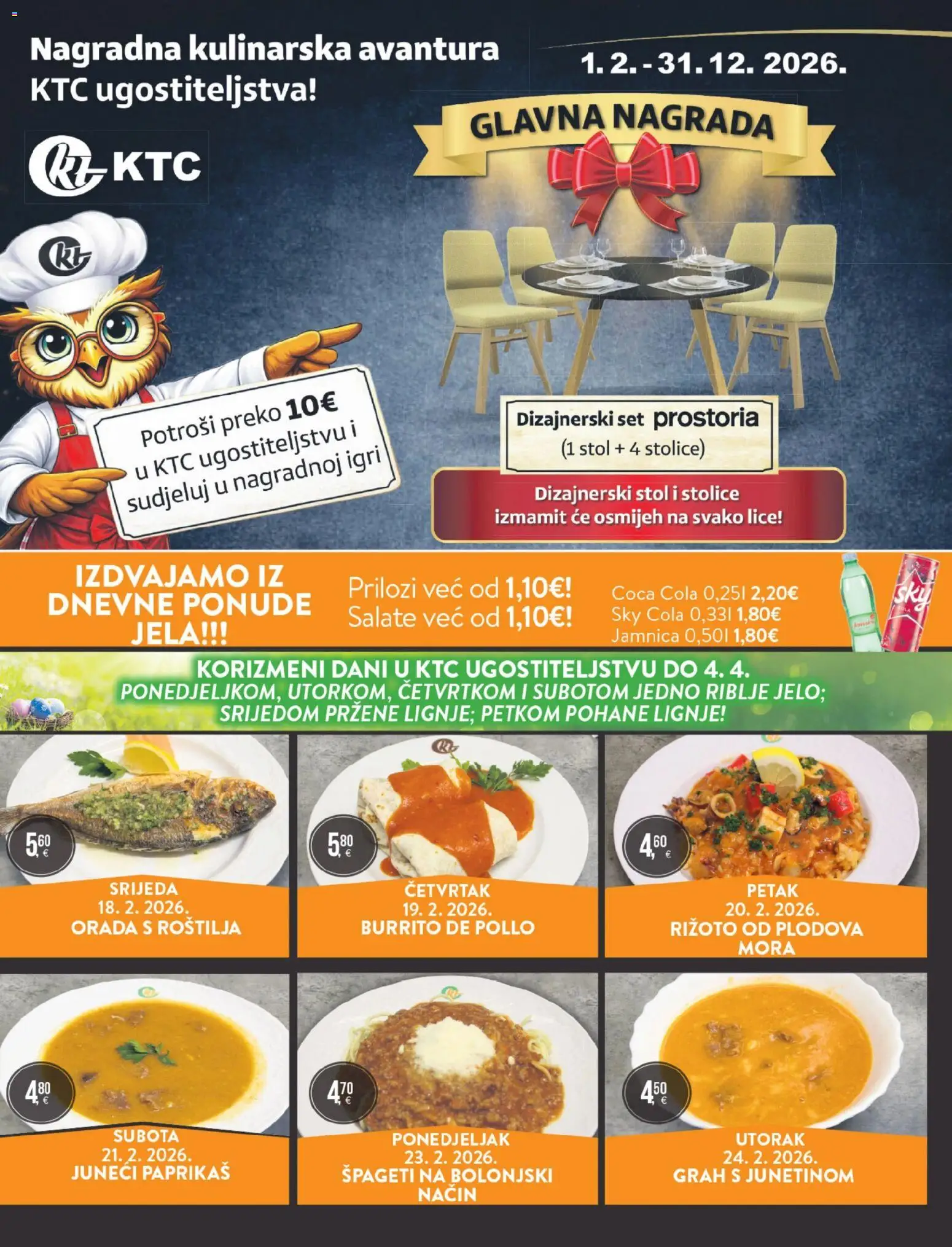 KTC katalog | vrijedi od 18.02.2026 | Stranica: 38 | Proizvodi: Sky Cola, Rižoto, Grah, Jamnica