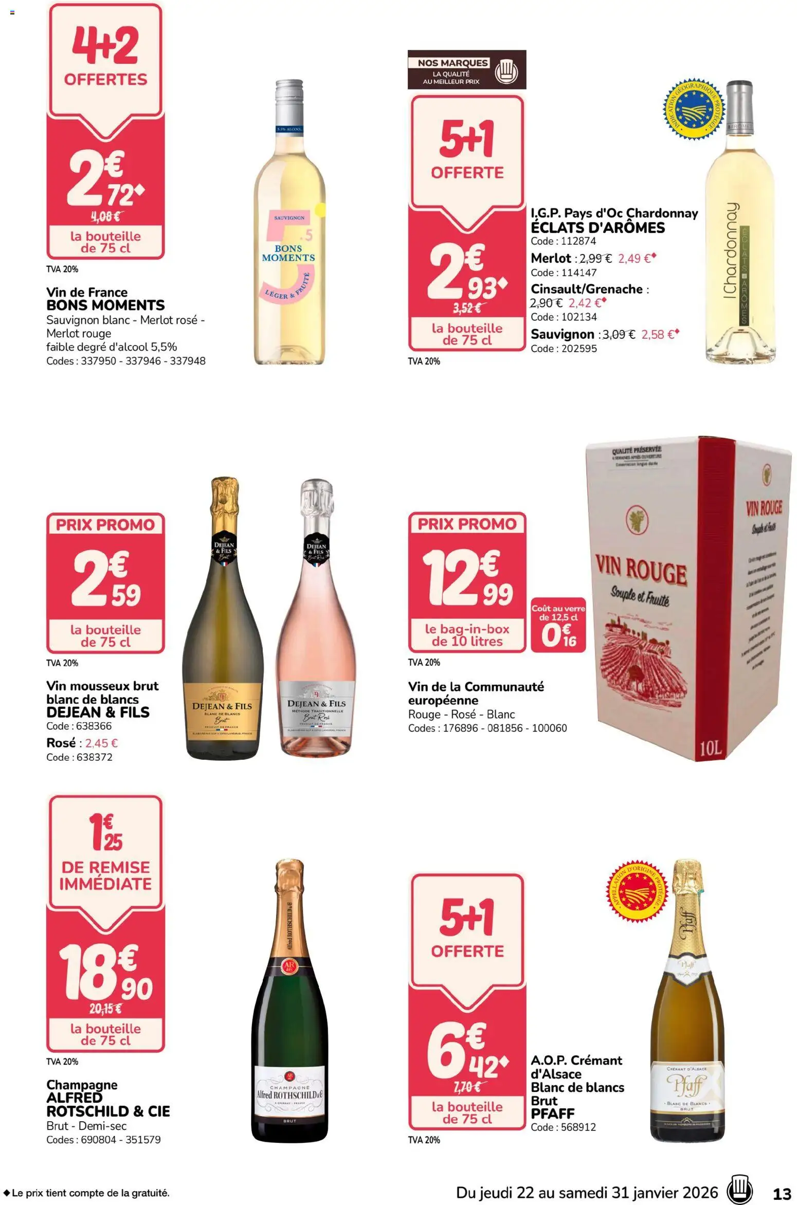 {H1} | Page: 13 | Produits: Alcool, Champagne, Crémant, Vin