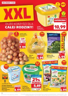 Pogląd oferty "Kaufland gazetka" - ważna od 11.02.2026 | Strona: 22 | Produkty: Serek homogenizowany, Zupa jarzynowa, Cytryny, Serek wiejski