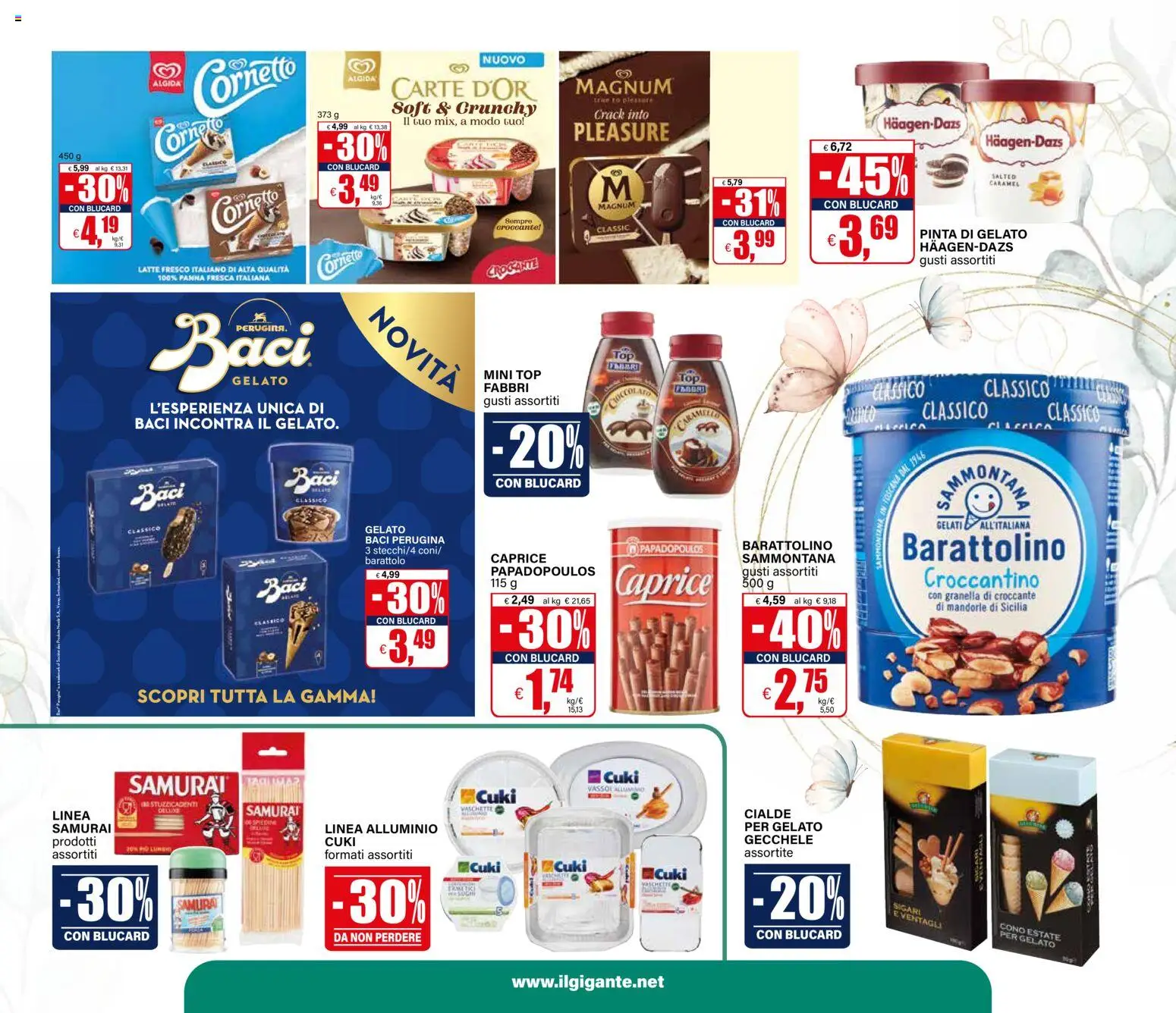 Volantino Il Gigante del 26.03.2026 | Pagina: 23 | Prodotti: Gelato, Latte, Mandorle, Alluminio