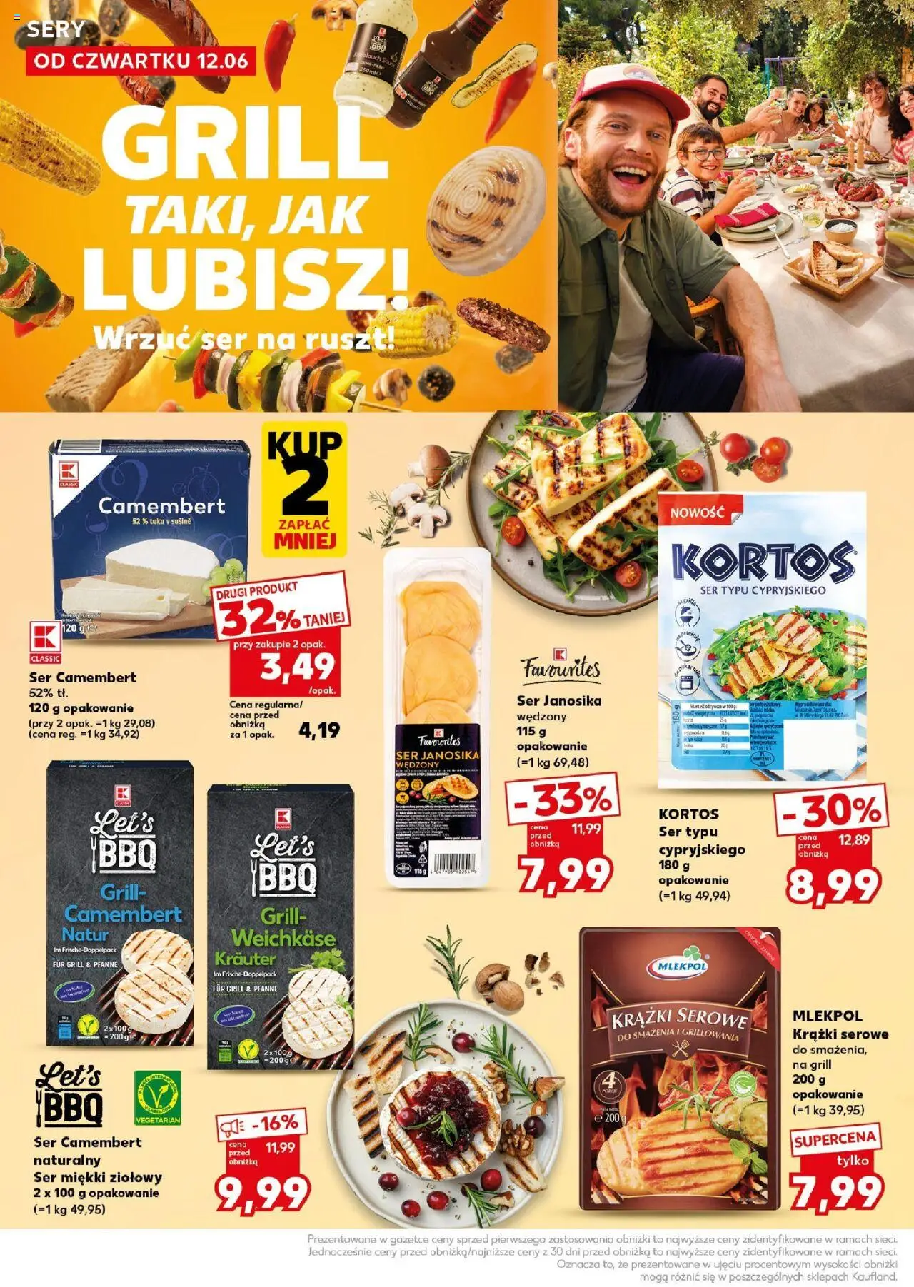 Kaufland gazetka - Super Sobota od 14.06.2025 | Strona: 18 | Produkty: Ser camembert, Grill, Ruszt, Ser