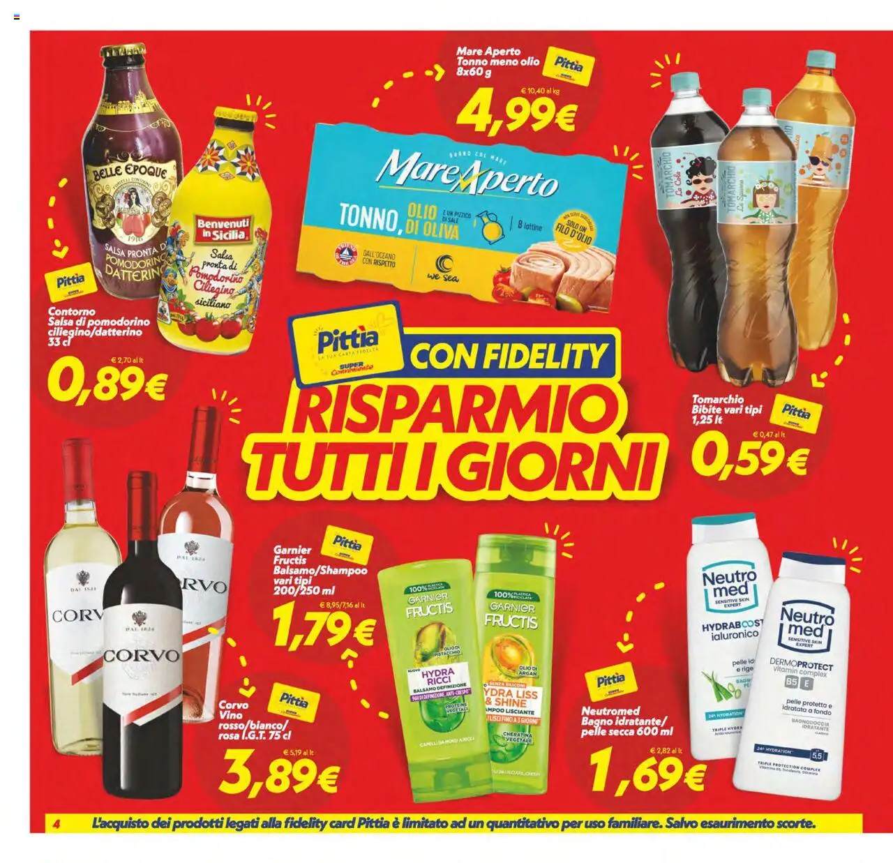 Volantino SuperConveniente del 12.09.2025 | Pagina: 4 | Prodotti: Balsamo, Sale, Tonno, Bibite