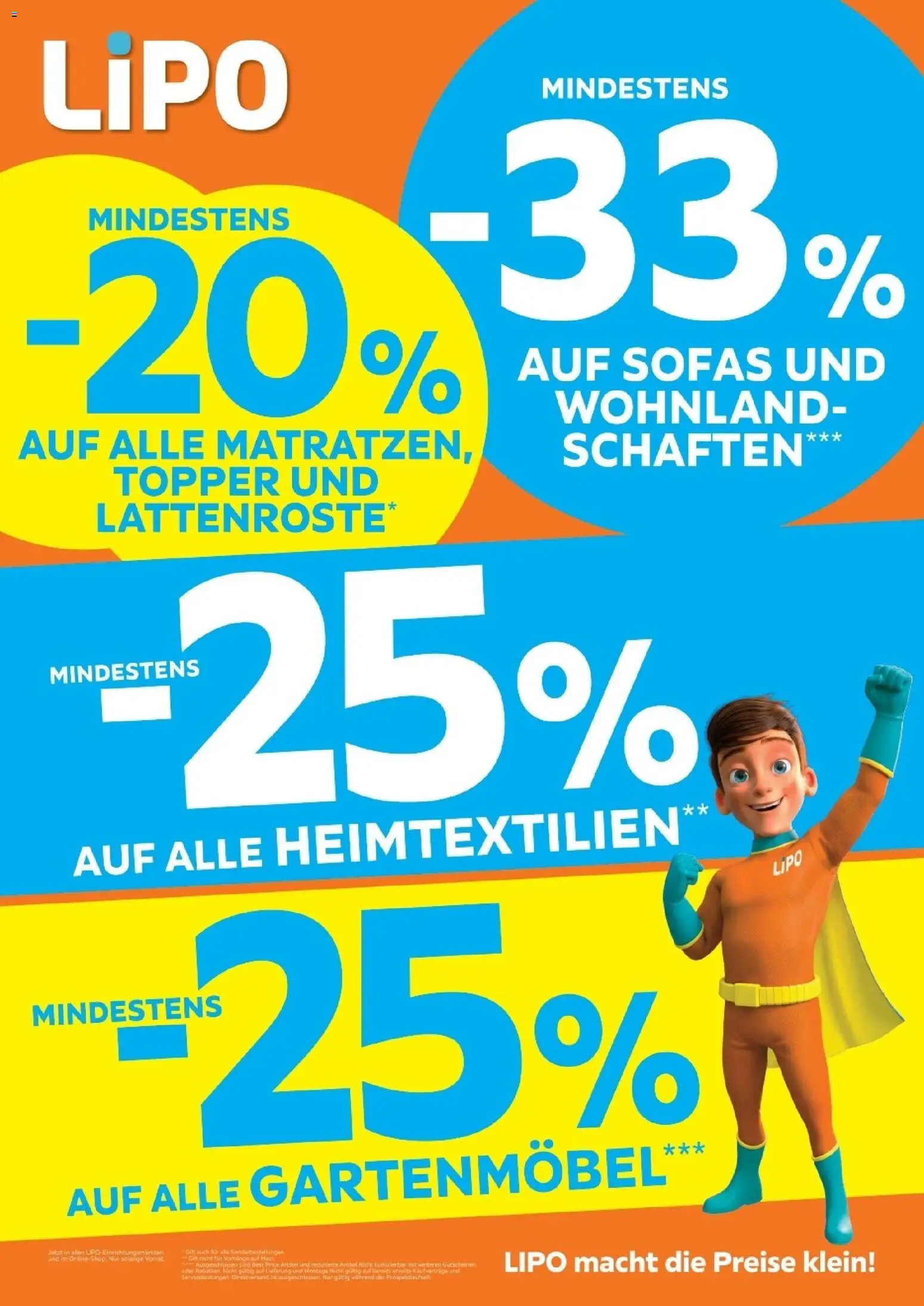 Lipo aktionen – gültig ab 07.04.2026 | Seite: 1 | Produkte: Topper, Gartenmöbel