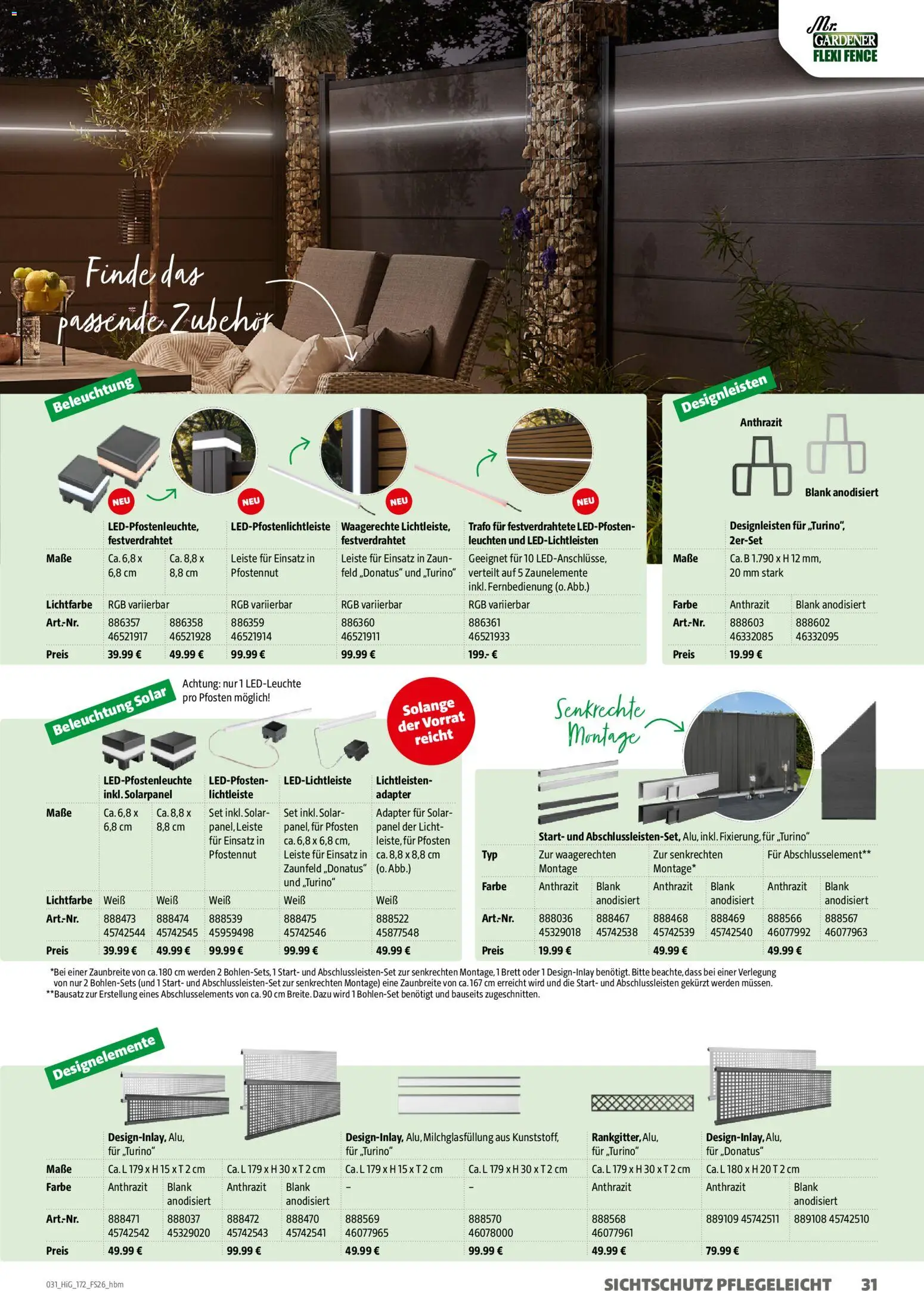 Hagebau Gartengestaltungsortiment – gültig ab 02.03.2026 | Seite: 31 | Produkte: Adapter