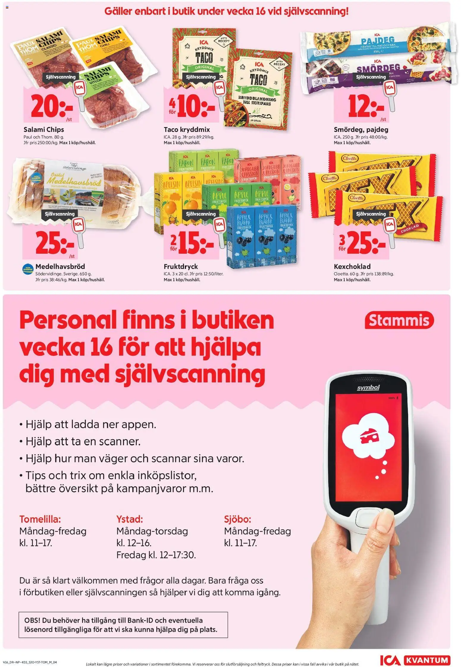 ICA Kvantum reklamblad aktuell från 13.04.2026 | Sida: 9 | Produkter: Galler, Chips, Chili, Blåbär