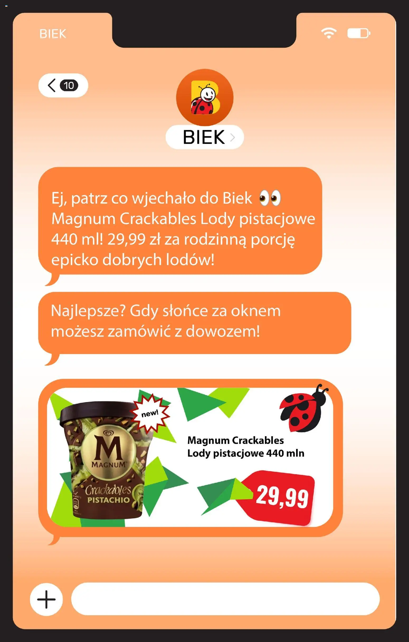 Biedronka gazetka - Biek od 03.04.2026 | Strona: 8 | Produkty: Lody pistacjowe, Lody