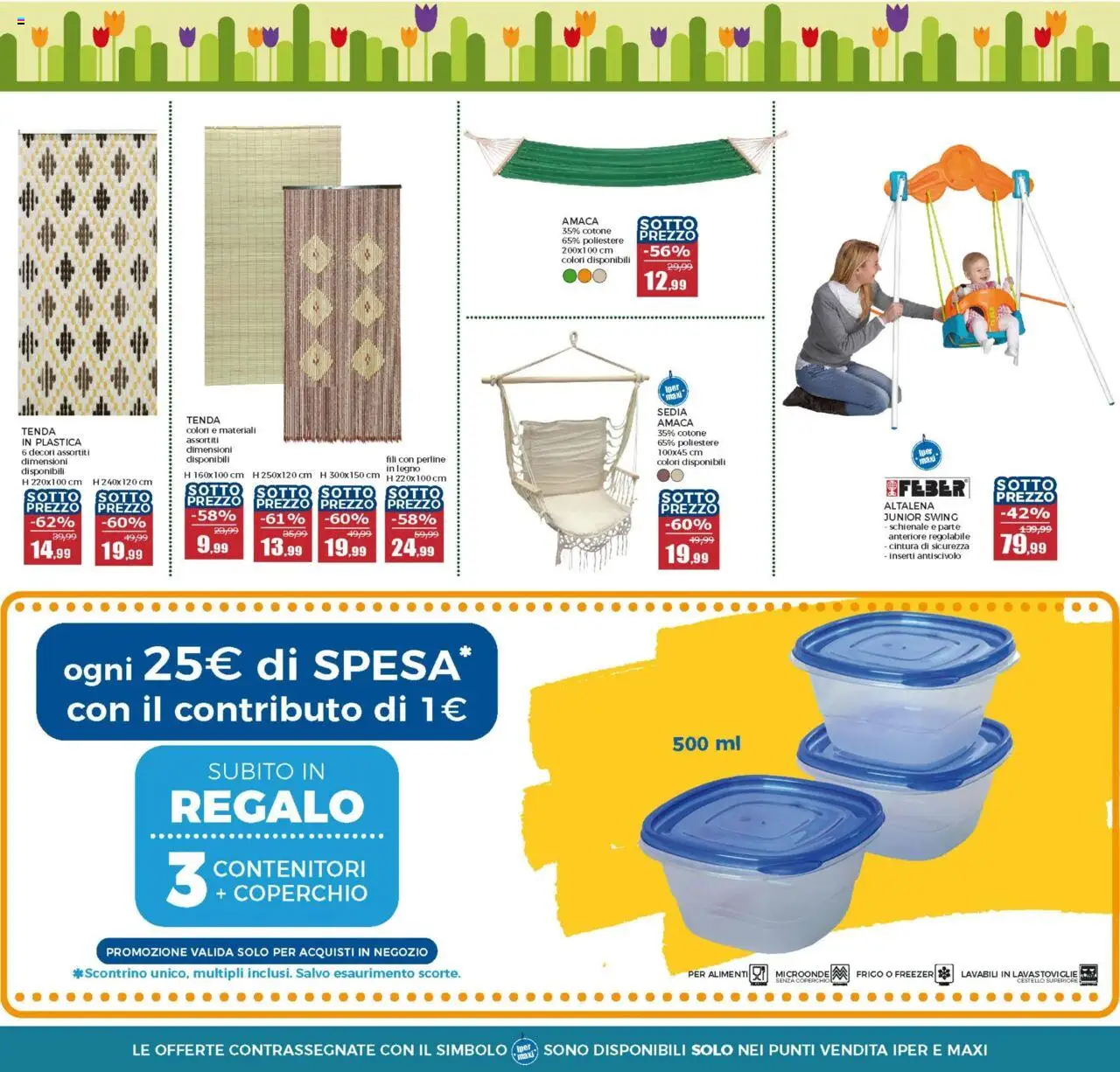 Volantino Happy Casa del 06.08.2025 | Pagina: 18 | Prodotti: Microonde, Amaca, Altalena, Freezer