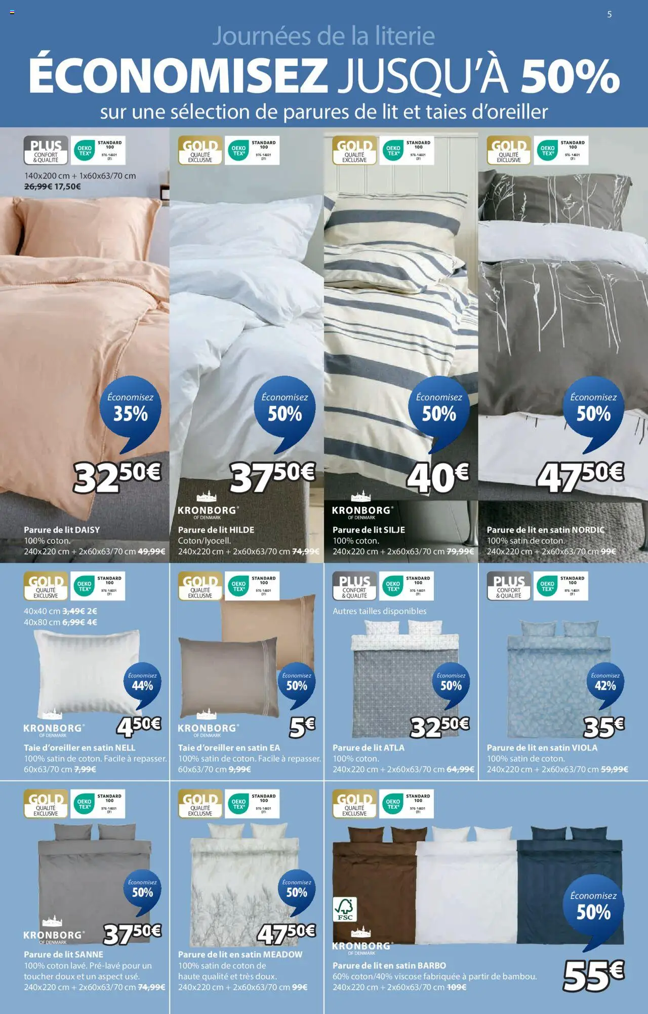  | Page: 5 | Produits: Flocons, Sac, Enveloppe, Oreiller