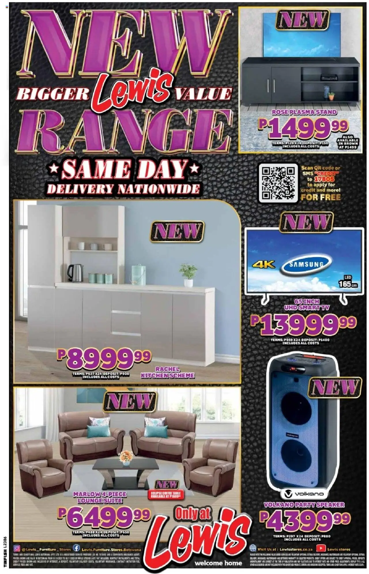 New Lewis Stores catalogue – valid from 01.10.2025 | Page: 24 | Products: Speaker, Table, Lounge suite, Coffee