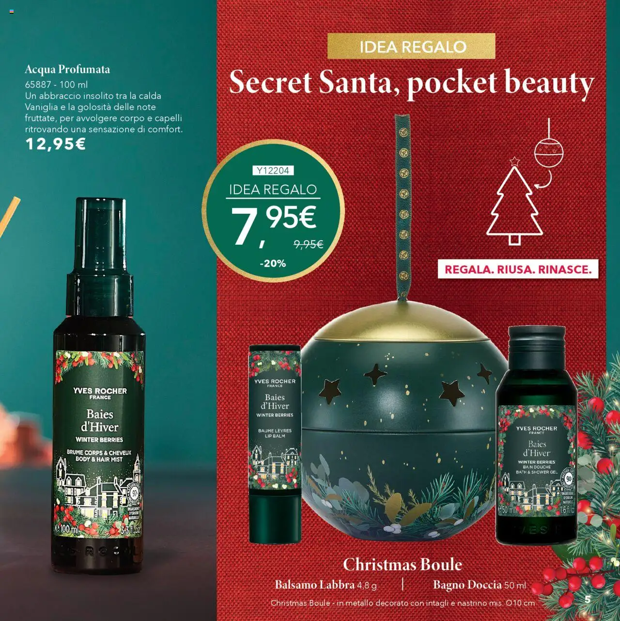 Volantino Yves Rocher del 17.10.2025 | Pagina: 5 | Prodotti: Balsamo, Acqua, Bagno, Doccia