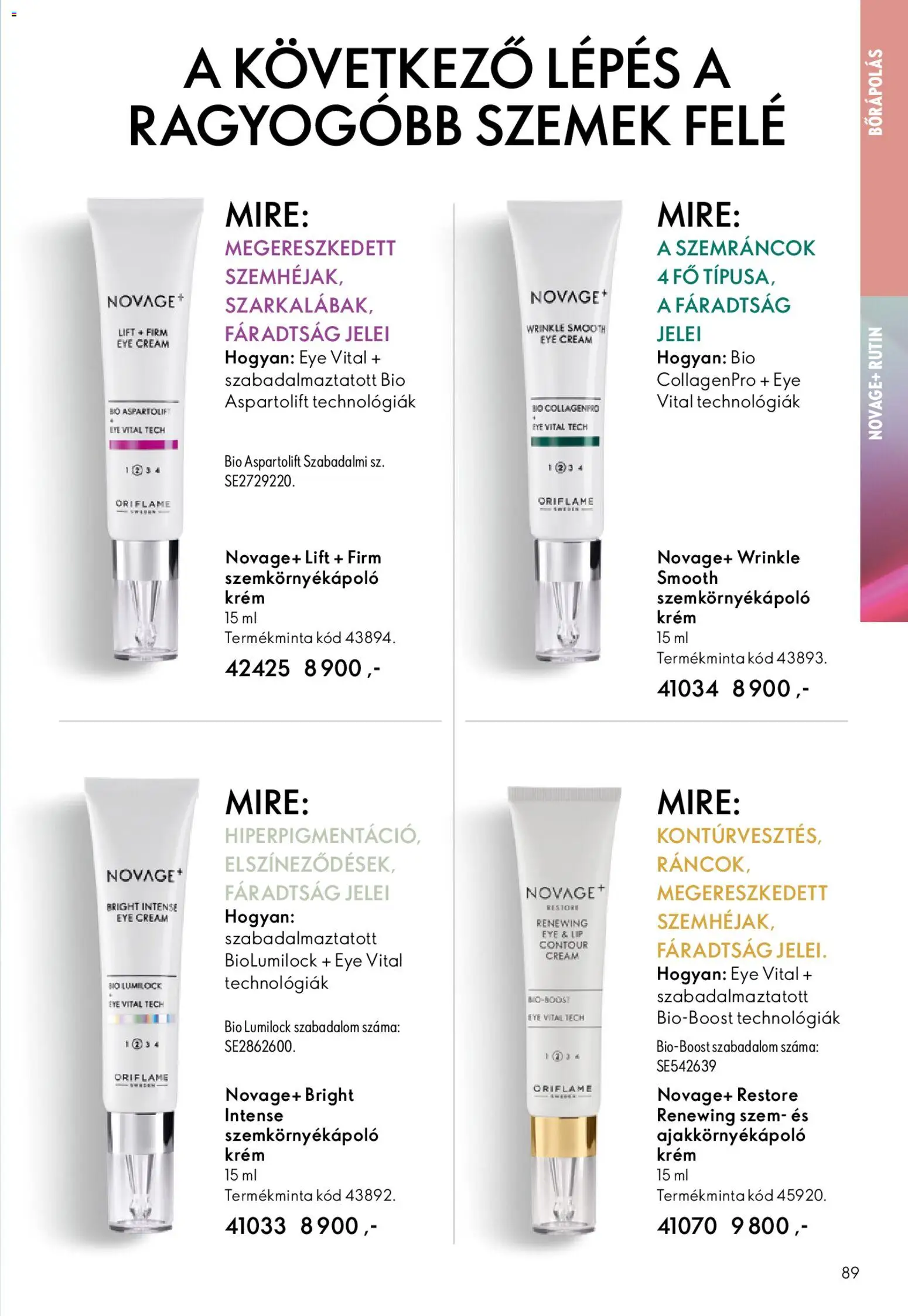 Oriflame akciós ujság - amely érvényes a következő dátumtól: 24.12.2025 | Oldal: 89 | Termékek: Szemkörnyékápoló