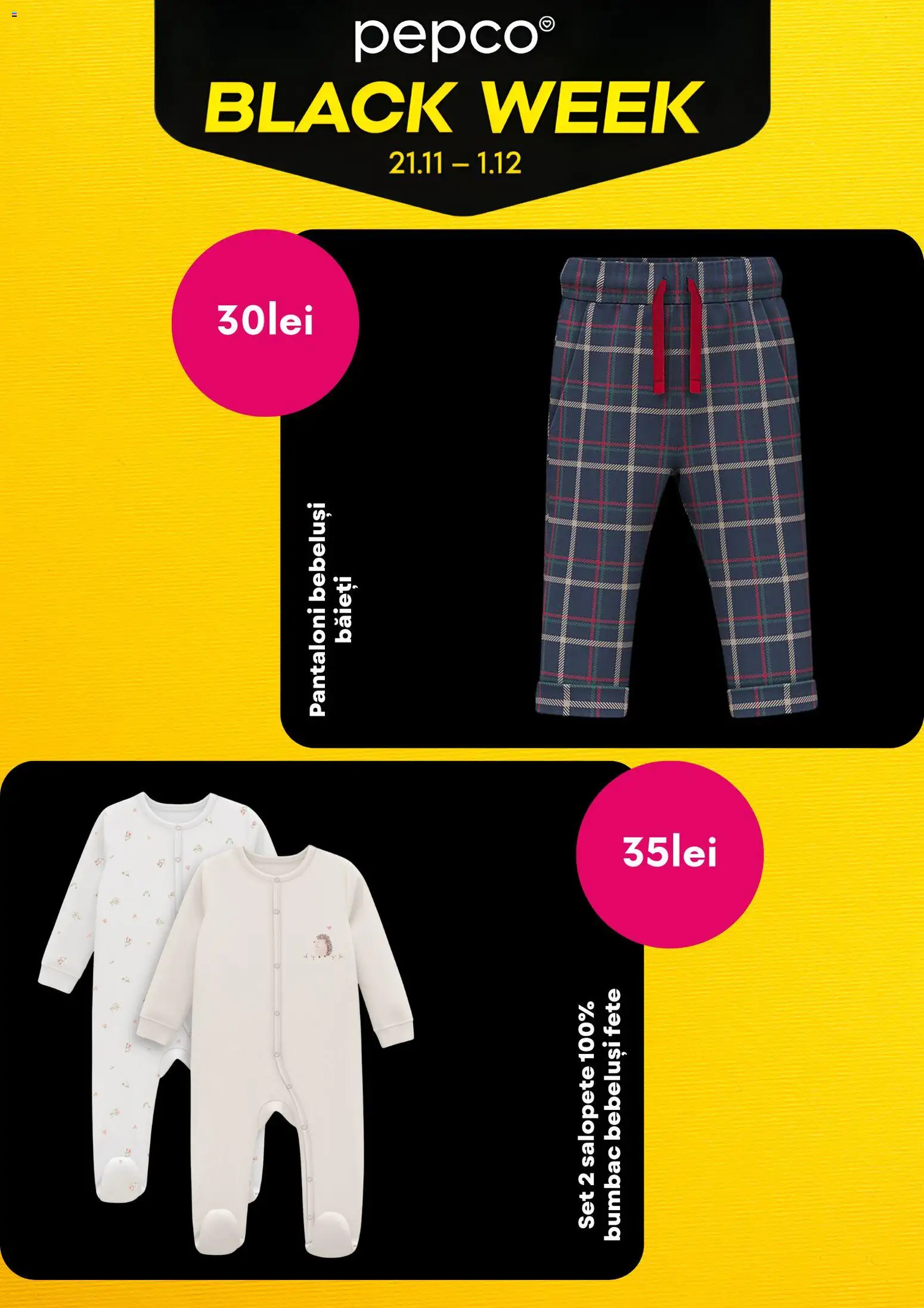 Noul catalog Pepco – valabil de la 21.11.2025 | Pagină: 3 | Produse: Pantaloni