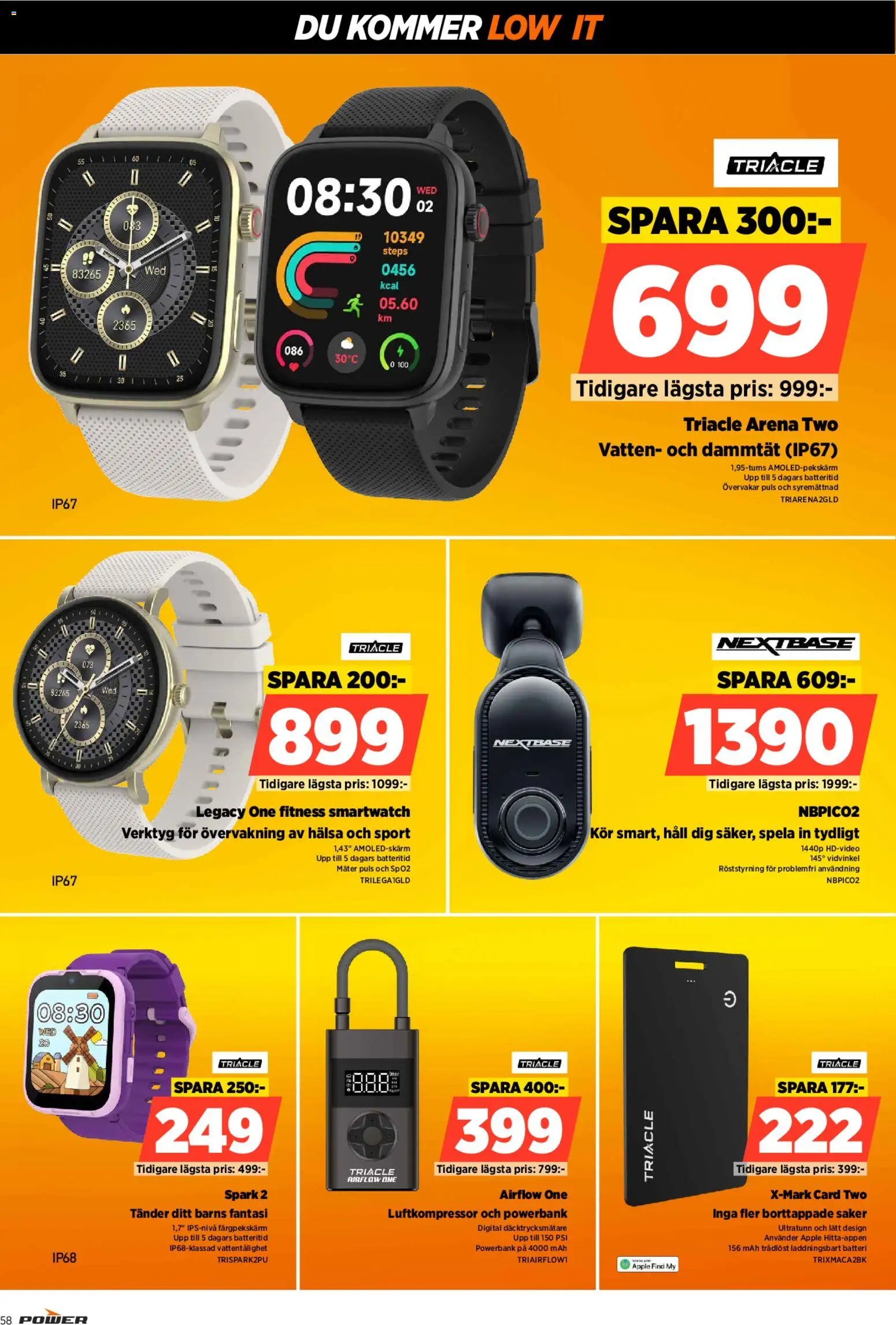 Power reklamblad aktuell från 02.03.2026 | Sida: 58 | Produkter: Batteri, Äpple, Häll, Powerbank