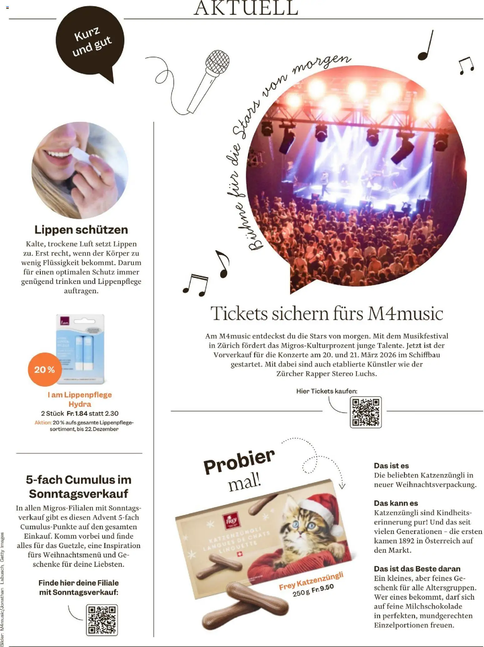 Migros Magazin – gültig ab 16.12.2025 | Seite: 11 | Produkte: Lip Balm, Bilder