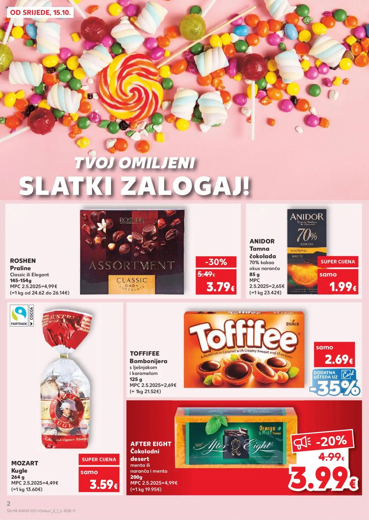 Kaufland katalog | vrijedi od 15.10.2025 | Stranica: 2 | Proizvodi: Praline, Čokolada, Bombonijera, Kaki