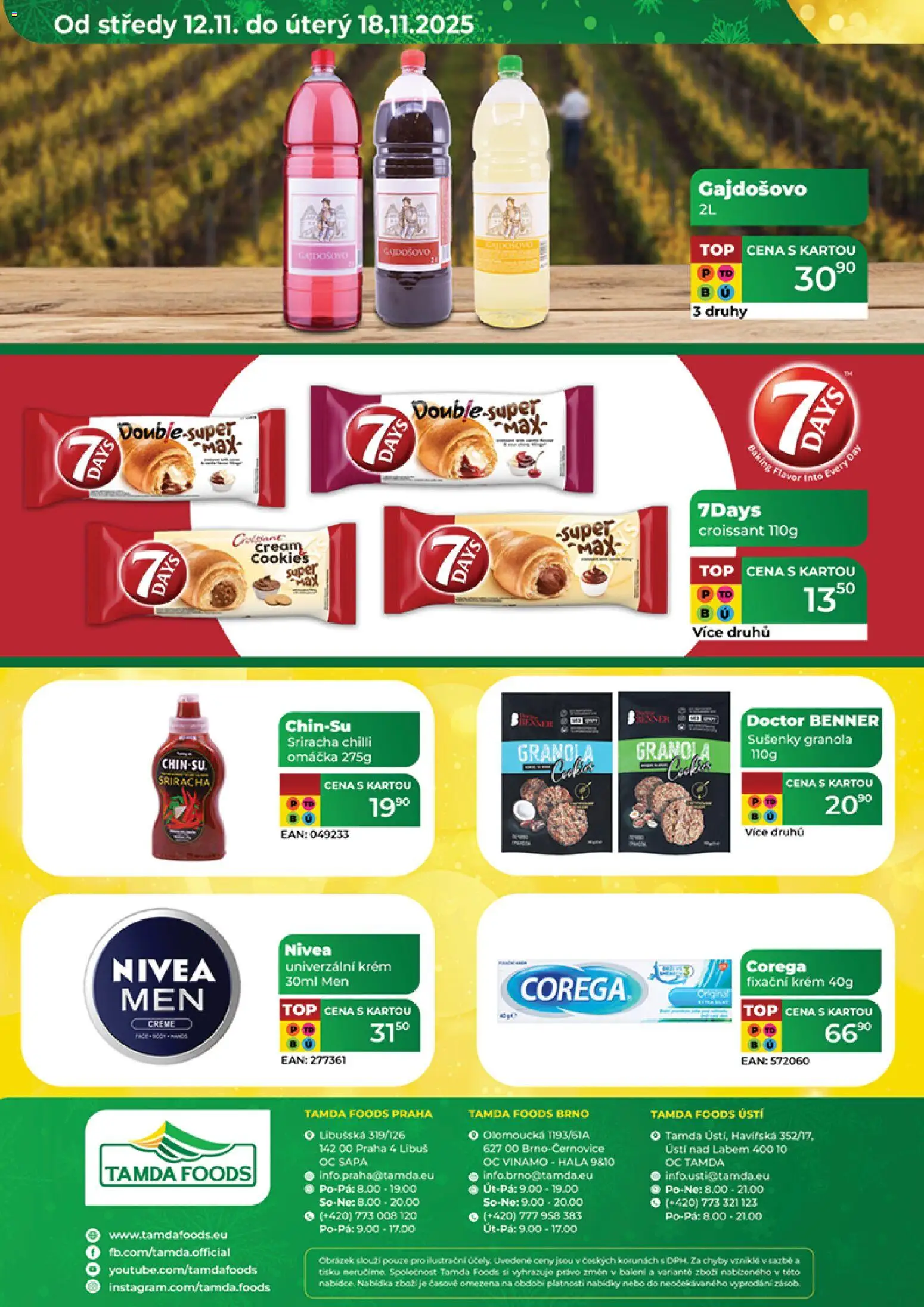 Tamda Foods leták od 12.11.2025 | Strana: 52 | Produkty: Corega, Nivea, Krém, Sriracha