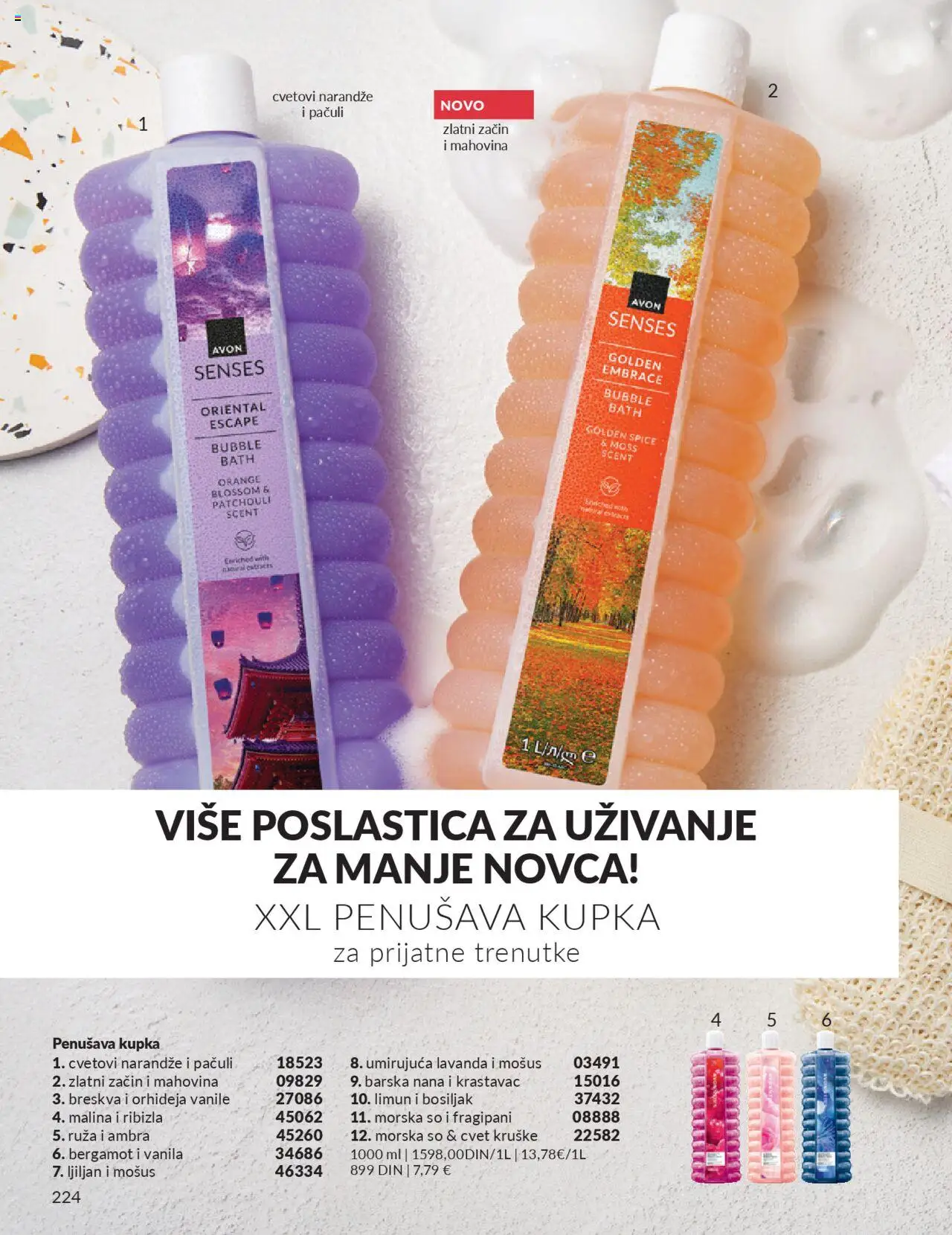 AVON katalog - važi od 01.10.2025 | Strana: 224 | Proizvode: Kruške, Malina, Breskva, Narandže