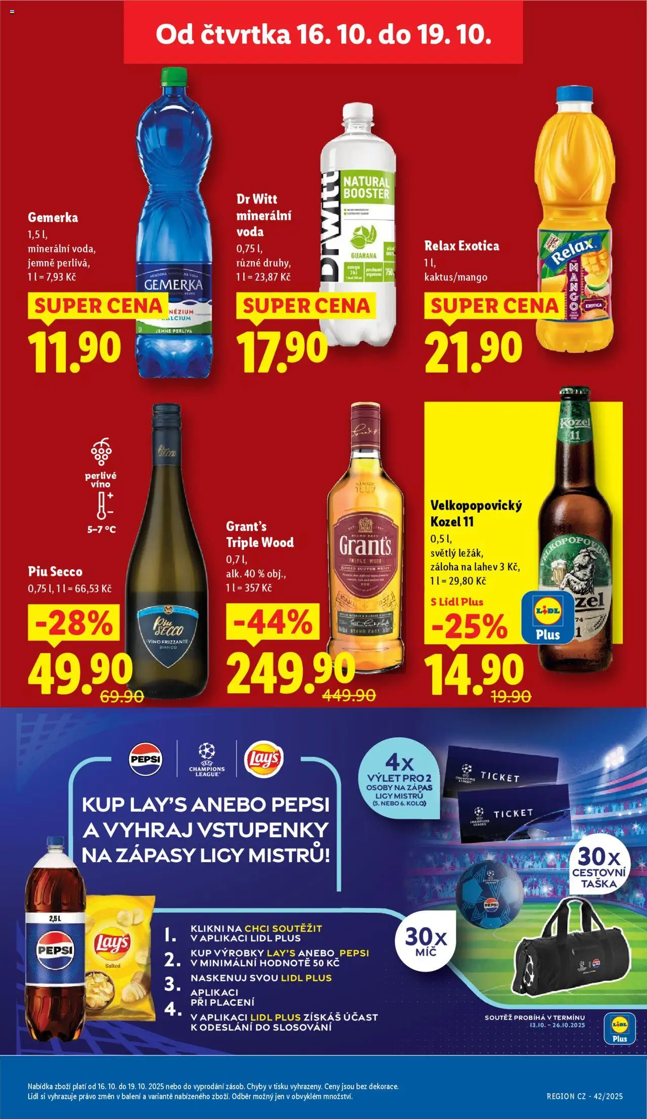 Lidl leták od 16.10.2025 | Strana: 17 | Produkty: Voda, Whiskey, Gemerka, Frizzante