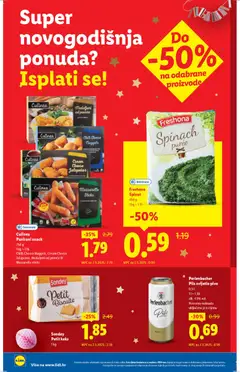 Freshona Špinat, 450 g, purée - Pregled kataloga iz trgovine Lidl, vrijedi od 27.12.2025 | Stranica: 2