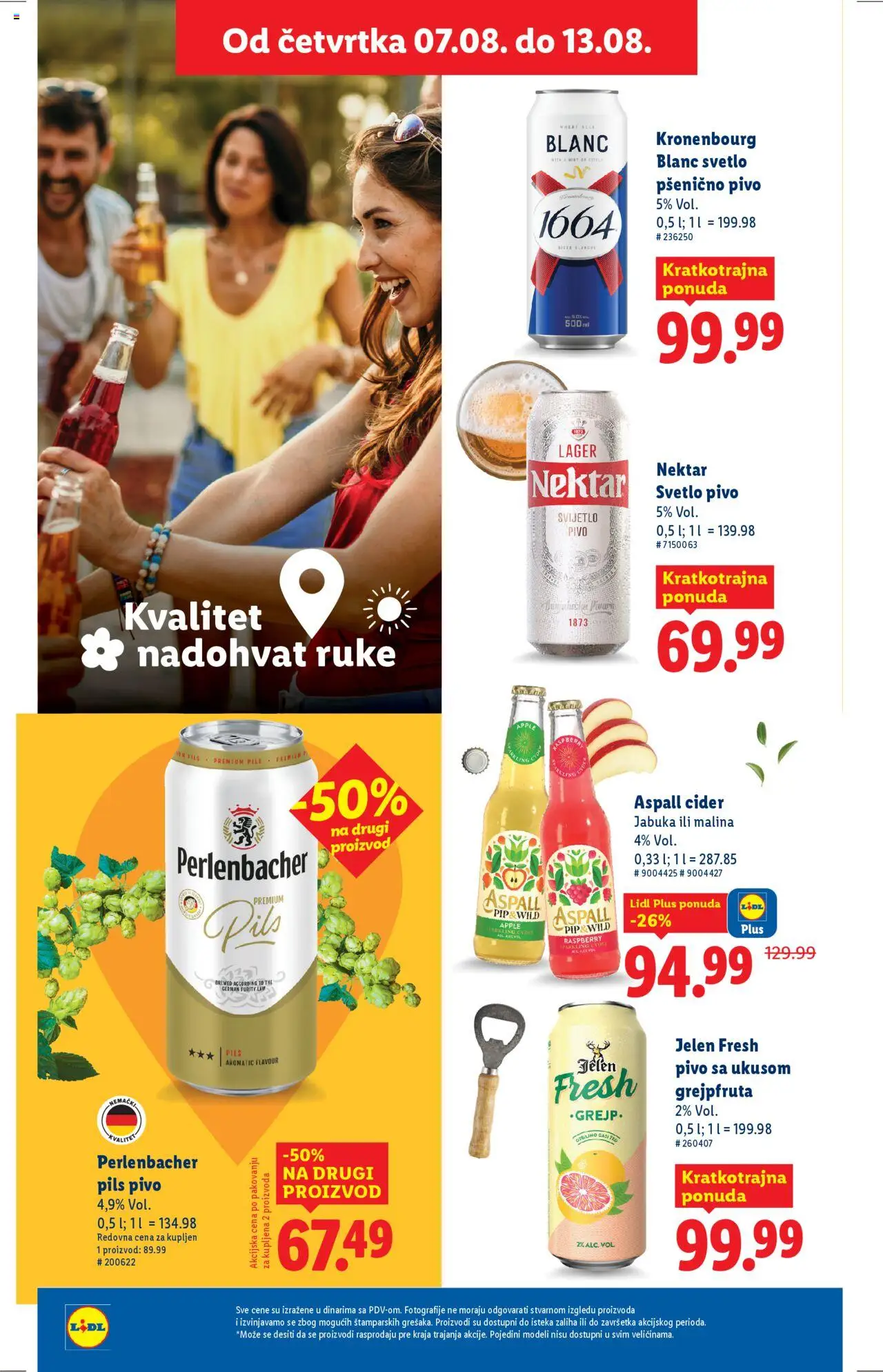 Lidl katalog - važi od 07.08.2025 | Strana: 32 | Proizvode: Cider, Nektar, Malina, Pivo
