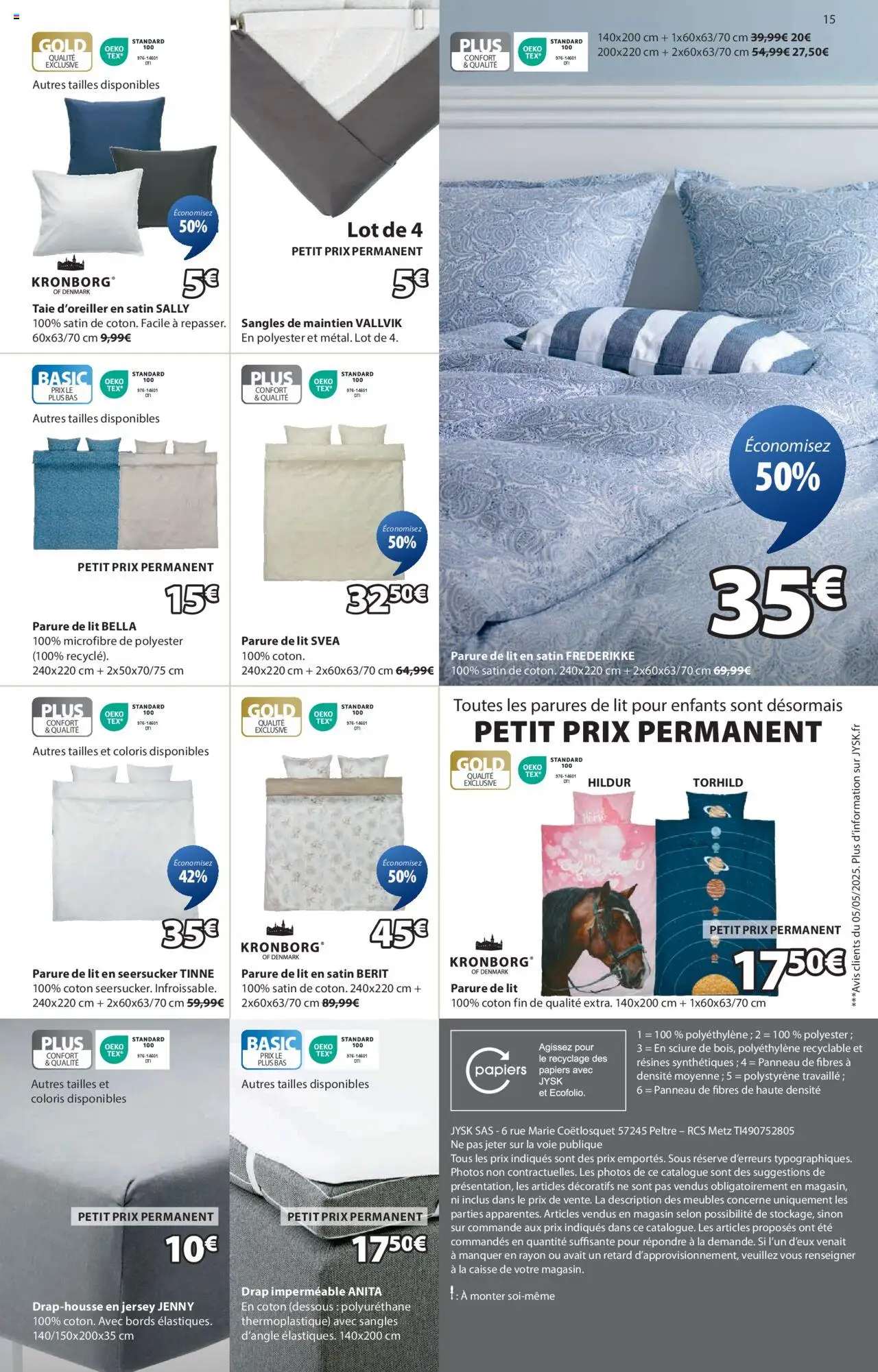  | Page: 15 | Produits: Flocons, Coton, Oreiller, Couette