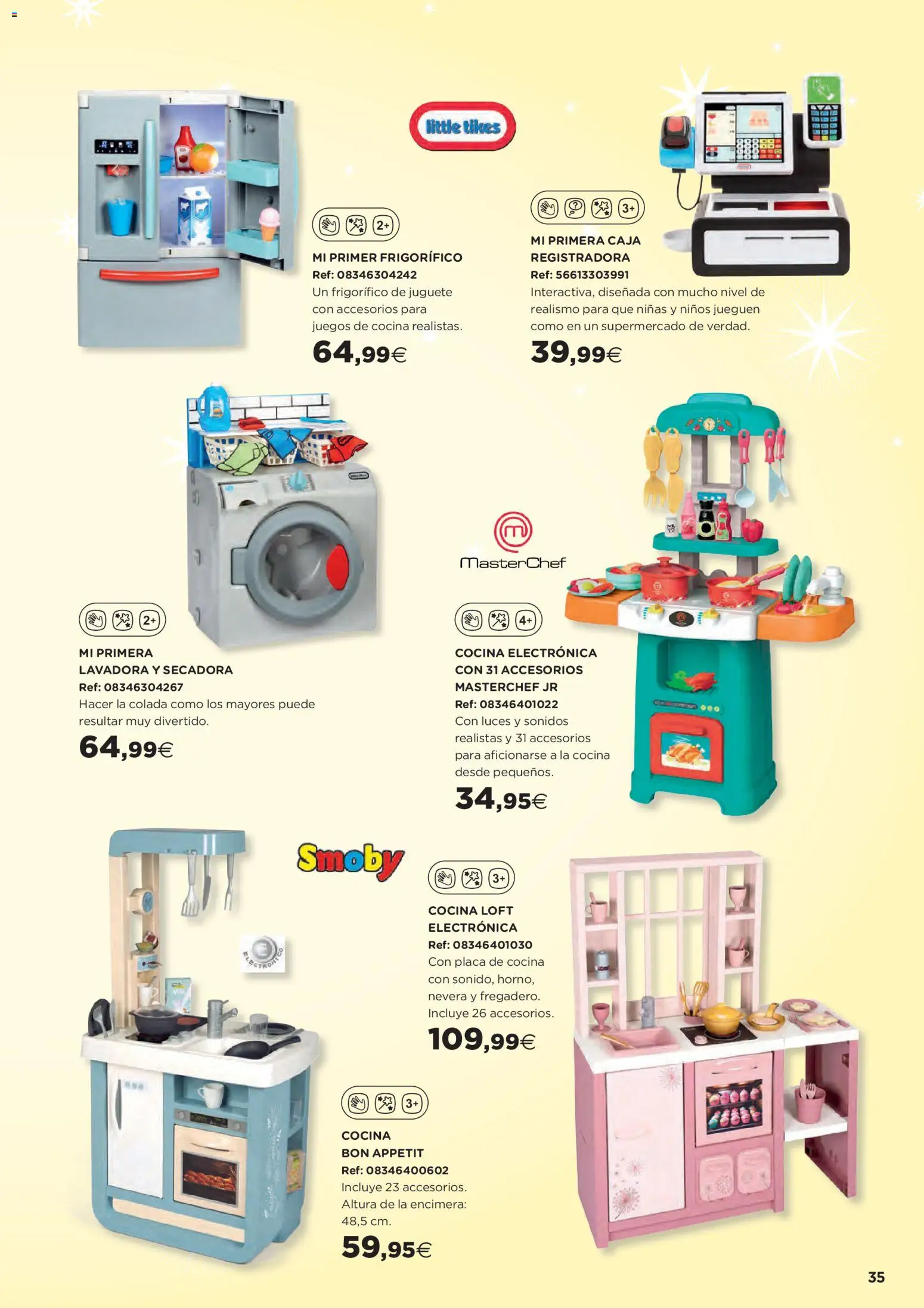 Hipercor catálogo │ válido desde el 31.10.2025 | Página: 35 | Productos: Lavadora, Secadora, Cocina, Caja