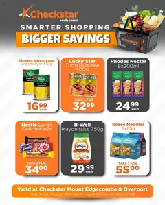 Check Star Specials Mount Edgecombe and Overport │ valid from 07.08.2025 | Page: 14 | Products: Noodles, Cream, Fruit, Mayonnaise