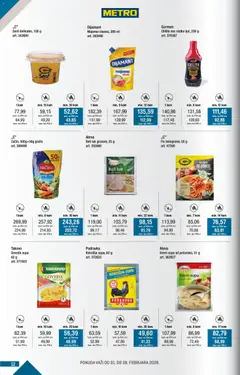 Metro kupi više plati manje - pregled Metro kataloga - važi od 01.02.2026 | Strana: 12 | Proizvode: Beli luk, Podravka, Špageti, Sos