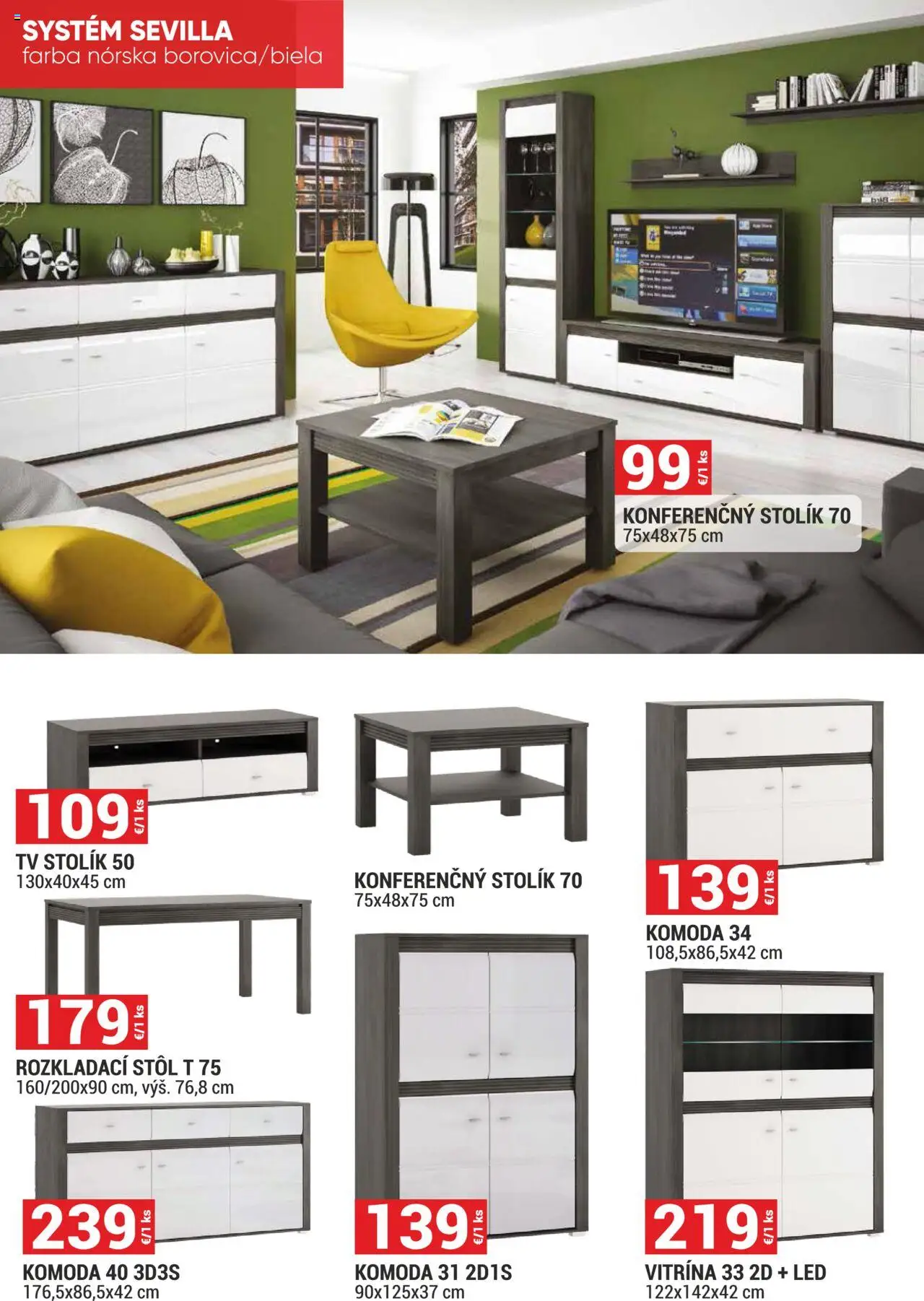 Merkury Market leták │ platný od 01.06.2025 | Strana: 16 | Produkty: Tv, Tv stolik, Rozkladací stôl, Stôl
