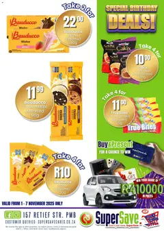 Super Save specials catalogue – valid from 31.10.2025 | Page: 108 | Products: Cake, Chocolate, Cookies