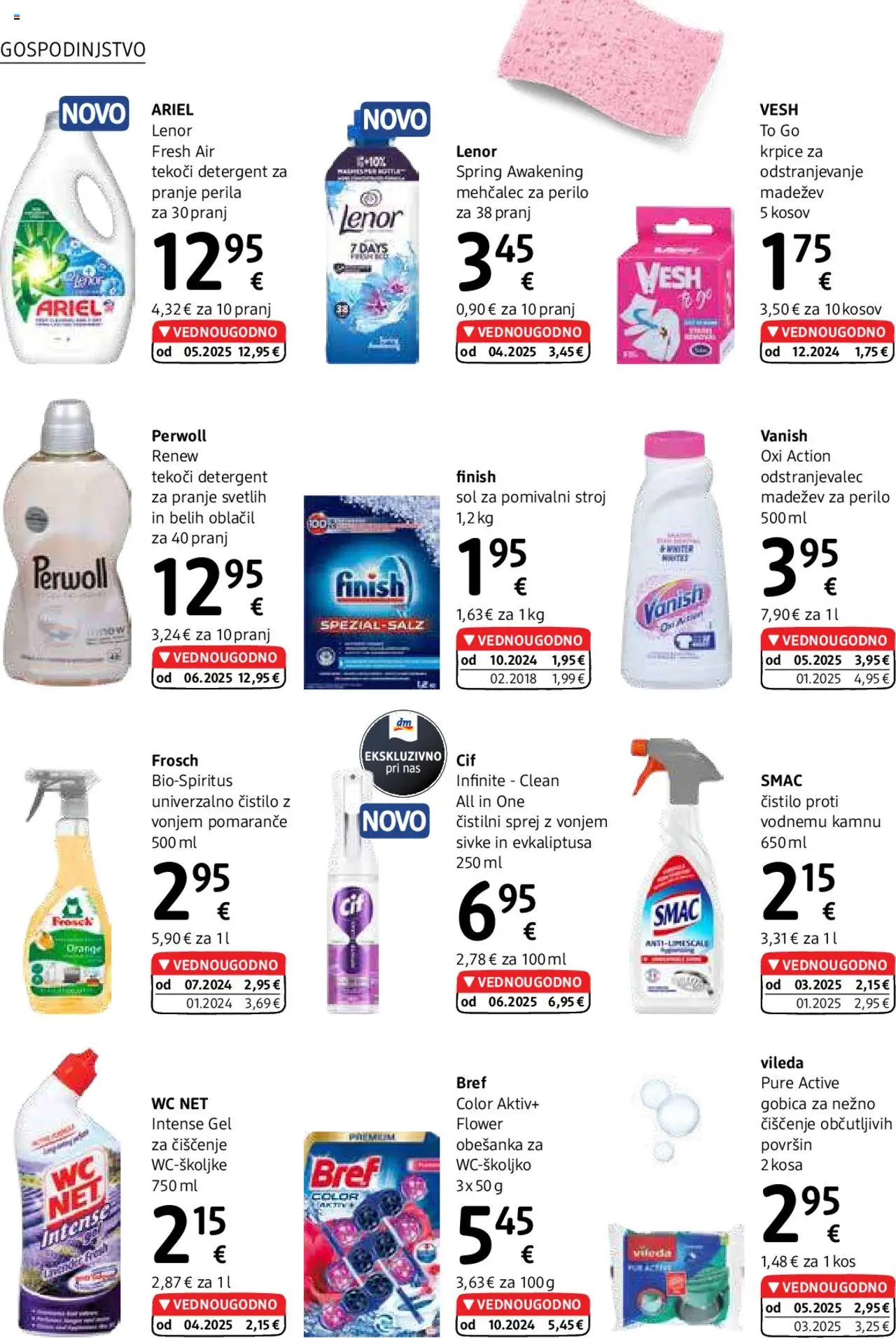 DM Drogerie Markt katalog │ velja od 01.08.2025 | Stran: 28 | Izdelki: Kos, Tonnelle, Mehcalec za perilo, Pomarance