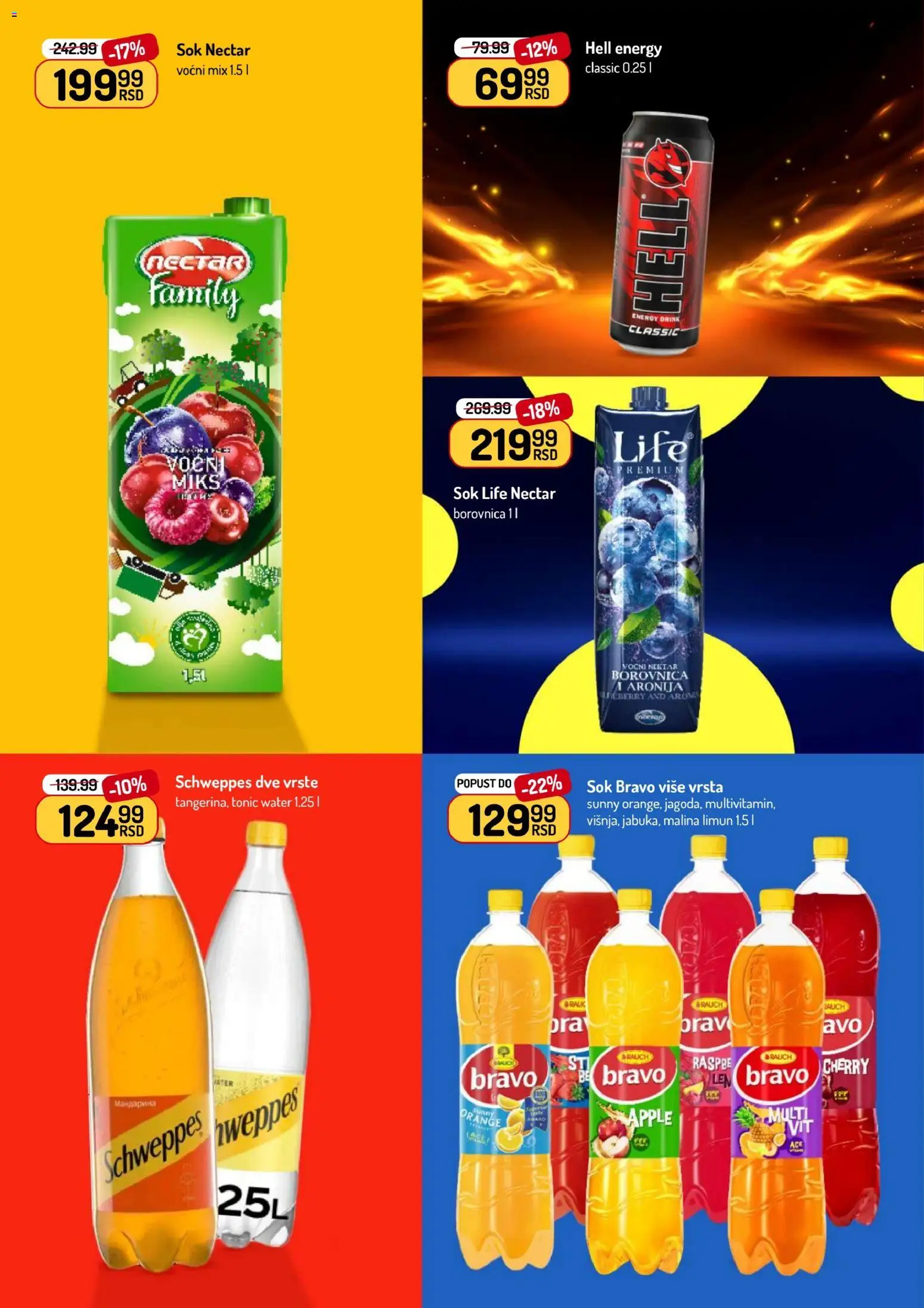 Aman katalog - važi od 19.01.2026 | Strana: 24 | Proizvode: Borovnica, Schweppes, Sok, Limun