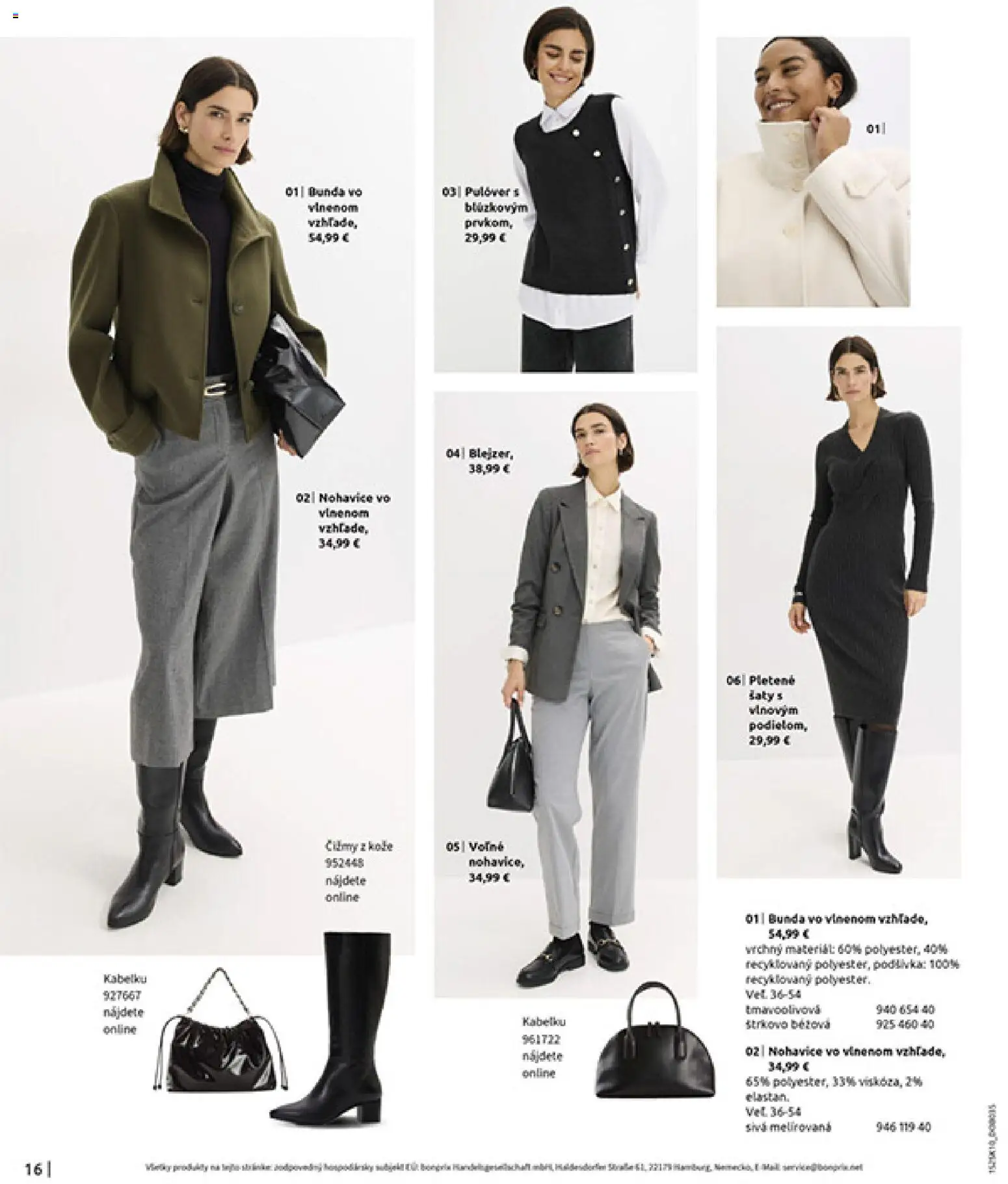 Nové Bonprix akcie – leták je platný od 01.11.2025 | Strana: 18 | Produkty: Bunda, Nohavice