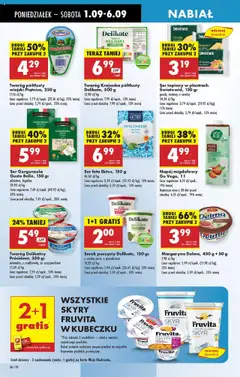 Ser Gorgonzola Gusto Bello, 150 g:, pikantna, łagodna od 01.09.2025 | Strona: 38