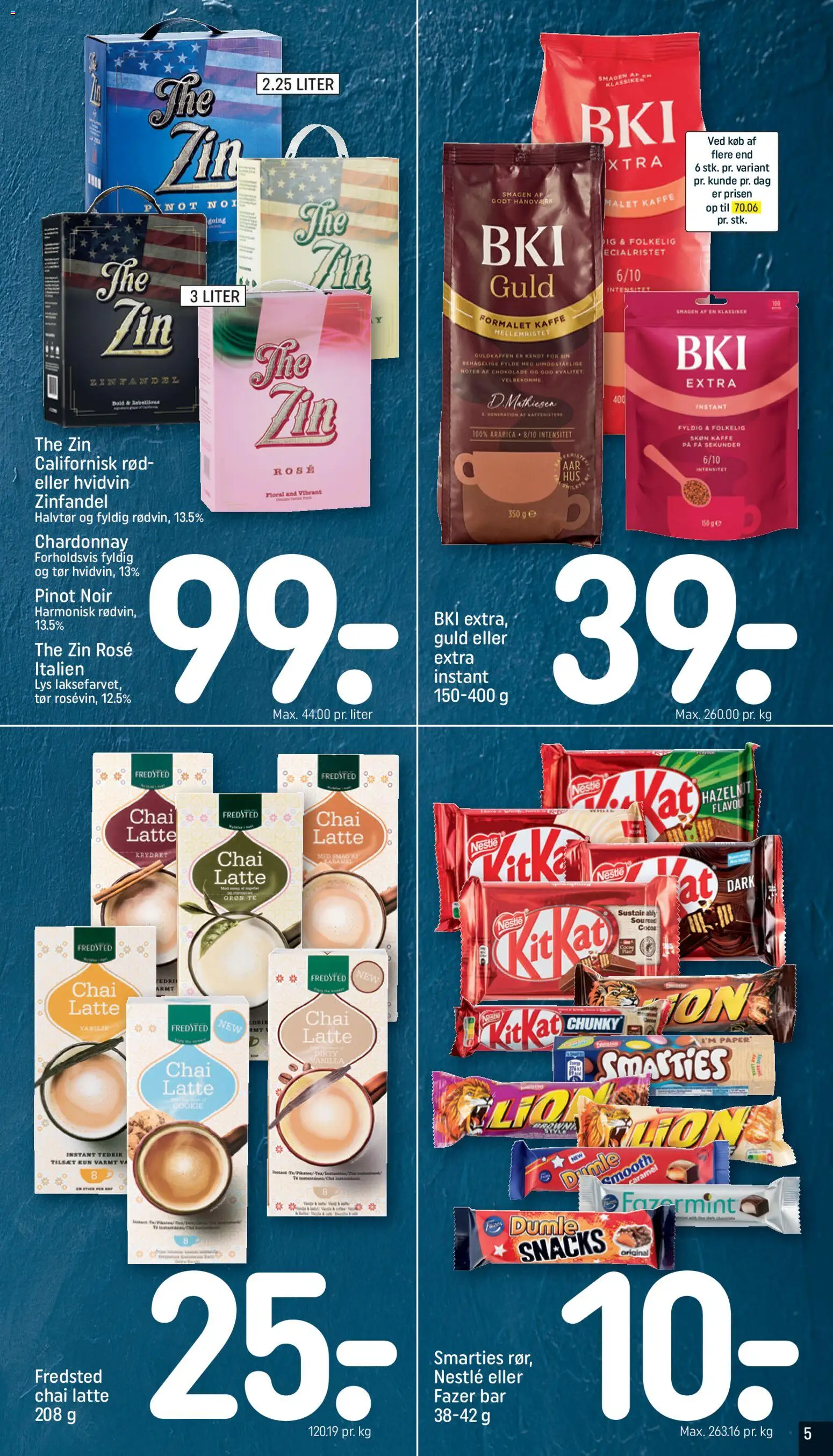 Rema 1000 tilbudsavis – gyldig fra 25.01.2026 | Side: 5 | Produkter: Kaffe, Chokolade, Te, Vanilje