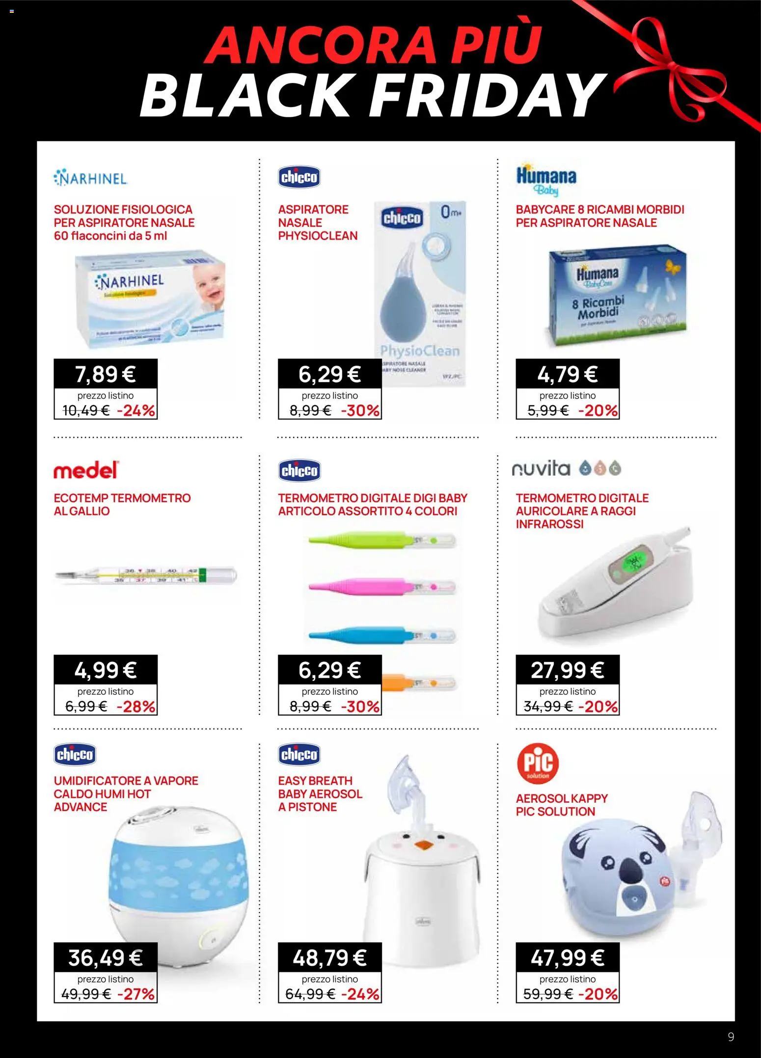 Volantino Prenatal del 28.11.2025 | Pagina: 9 | Prodotti: Termometro