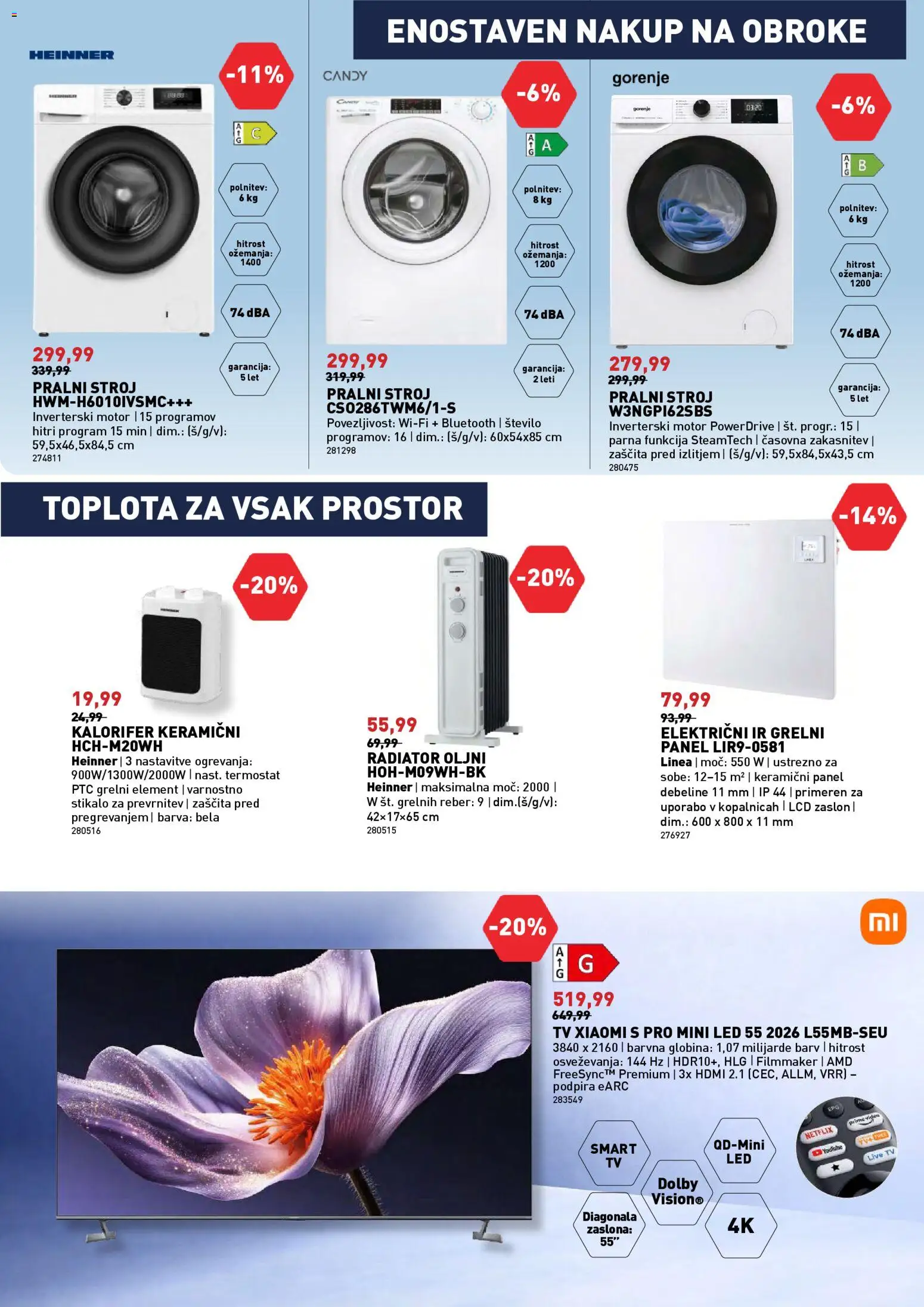 Novi Inpos katalog ponudbe – veljaven od 02.03.2026 | Stran: 11 | Izdelki: Radiator, Tv, Termostat, Barva