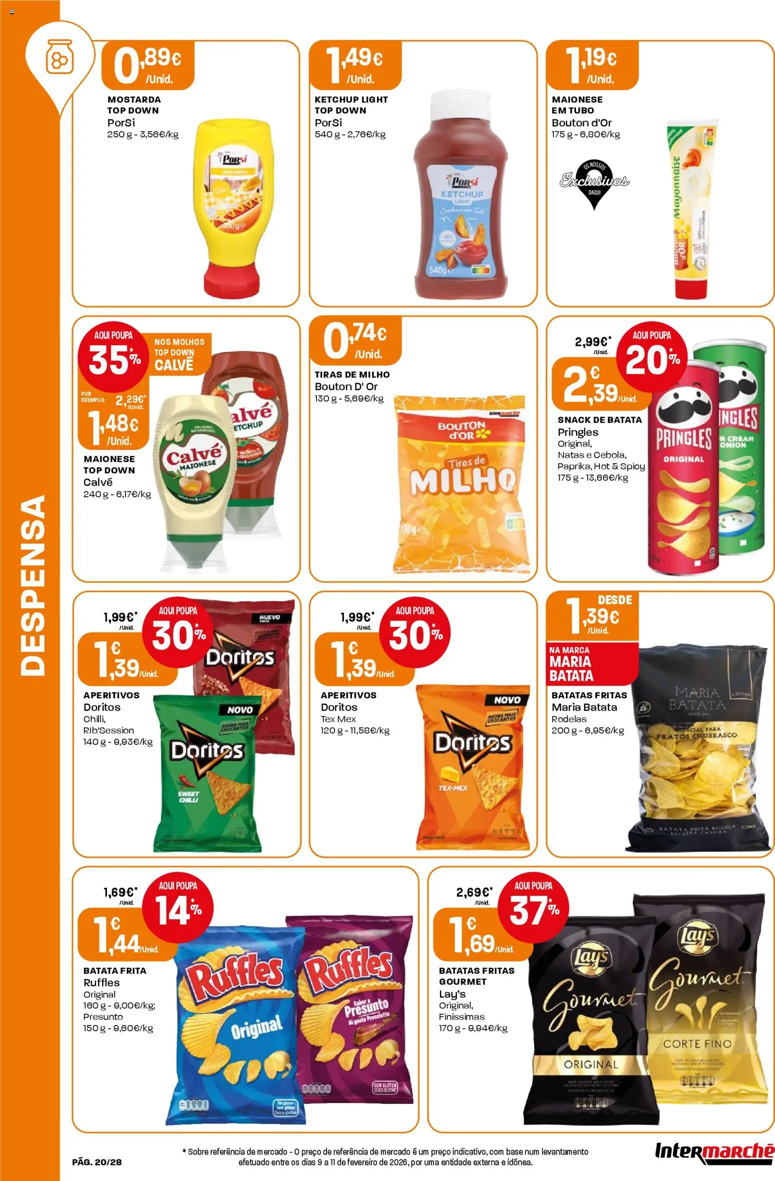 Intermarché Folheto Contact │ válido de 19.03.2026 | Página: 20 | Produtos: Batata frita, Base, Maionese, Batatas fritas