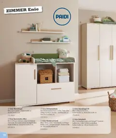 Vedes - Babykatalog - gültig ab dem 01.07.2025 | Seite: 78 | Produkte: Wandregal, Kleiderschrank, Babybett, Tür