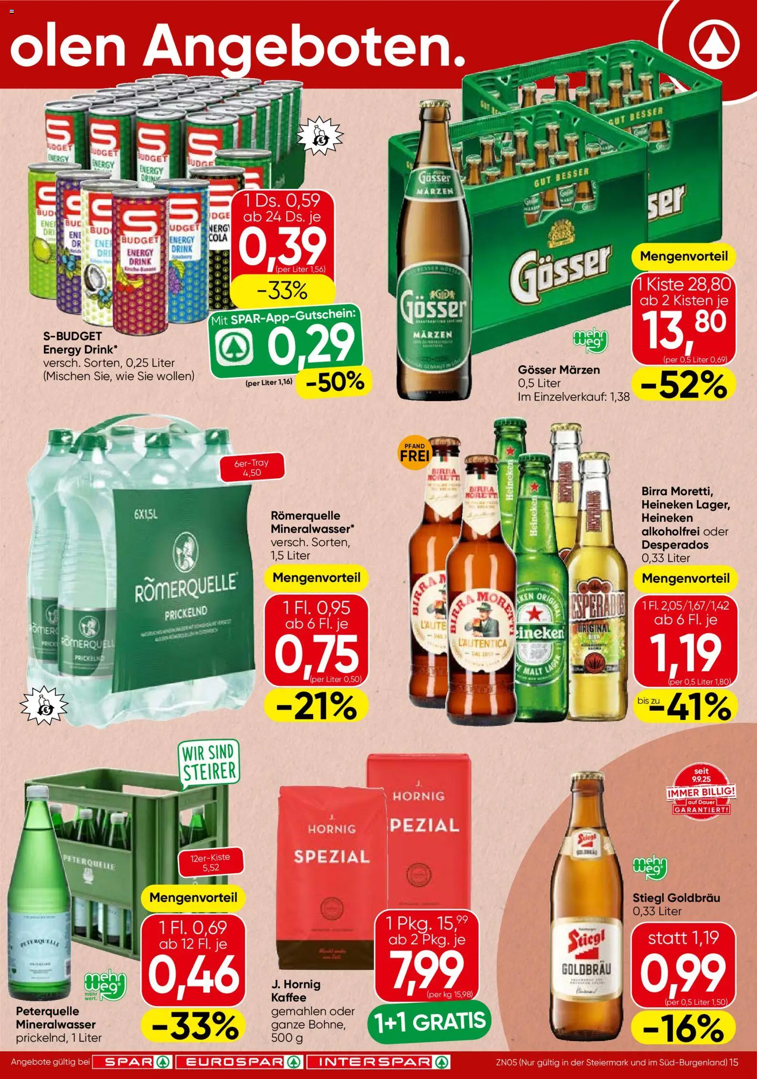 Spar Flugblatt - Tirol gültig ab 20.11.2025 | Seite: 15 | Produkte: Kaffee