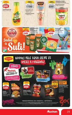 Auchan akciós ujság - amely érvényes a következő dátumtól: 14.08.2025 | Oldal: 29