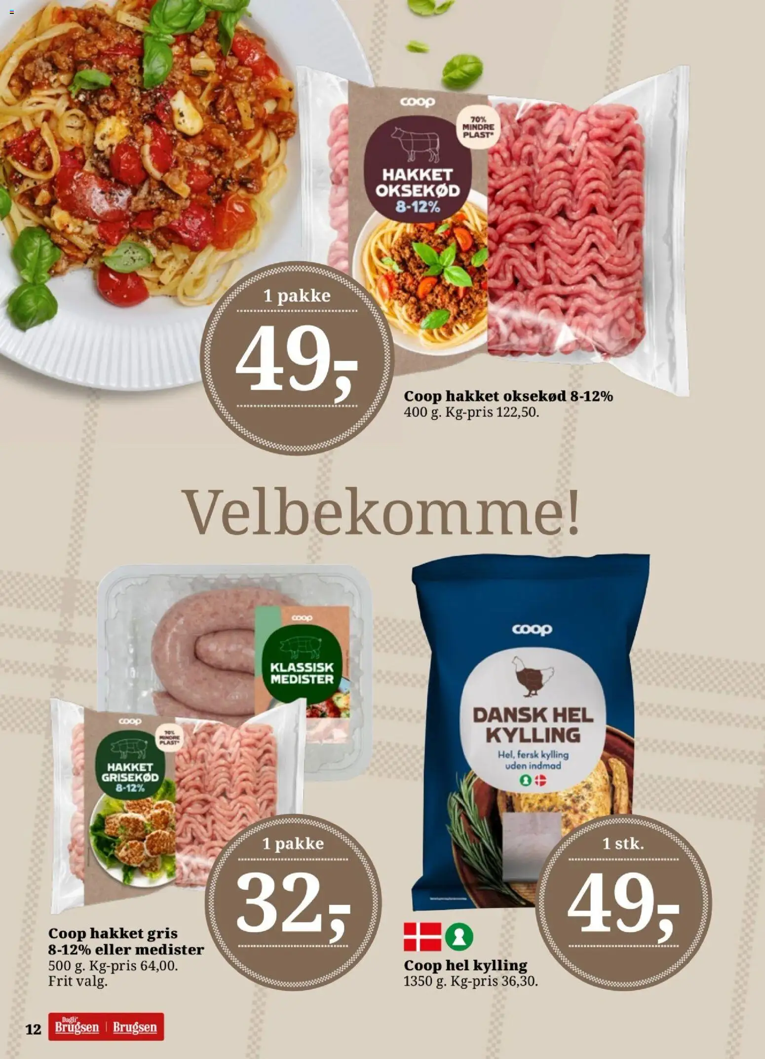 Dagli'Brugsen tilbudsavis – gyldig fra 24.10.2025 | Side: 12 | Produkter: Oksekød